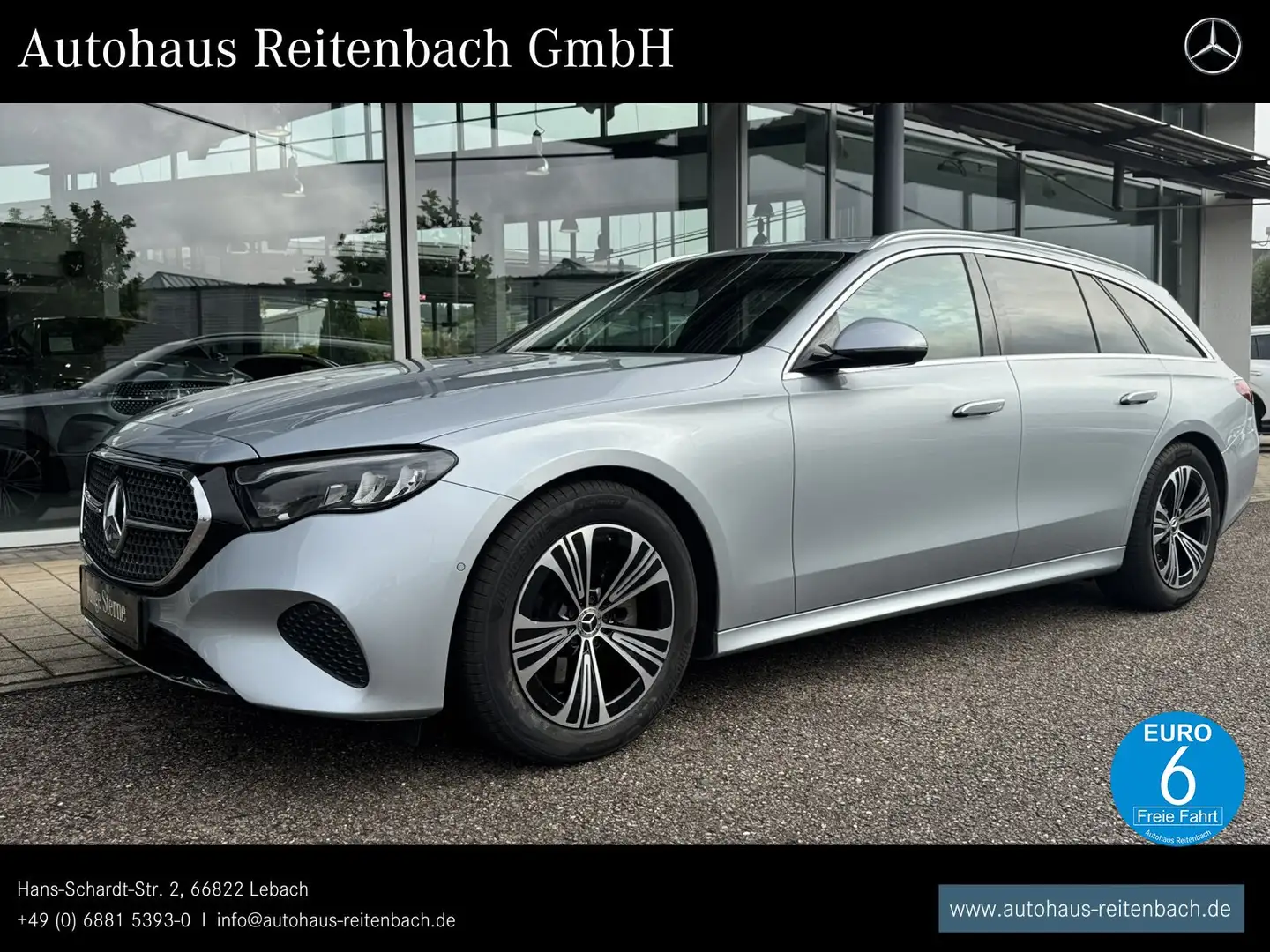 Mercedes-Benz E 220 E220d T AVANTGARDE+DISTR KEYLESS+LENKRADHZG+TOTW Silber - 1