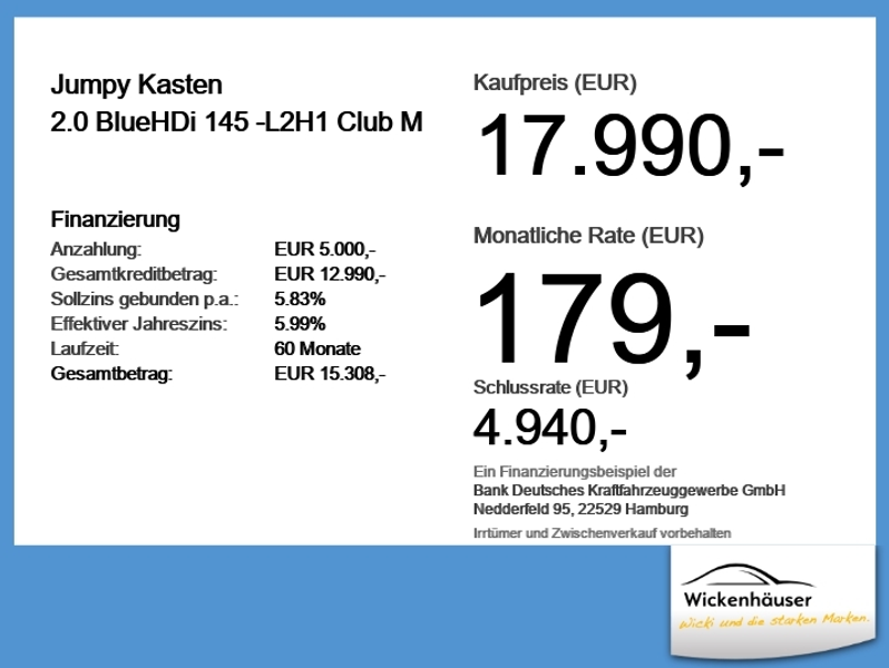 Citroen Jumpy Kasten 2.0 BlueHDi 145 -L2H1 Club M Kamera — photo 4