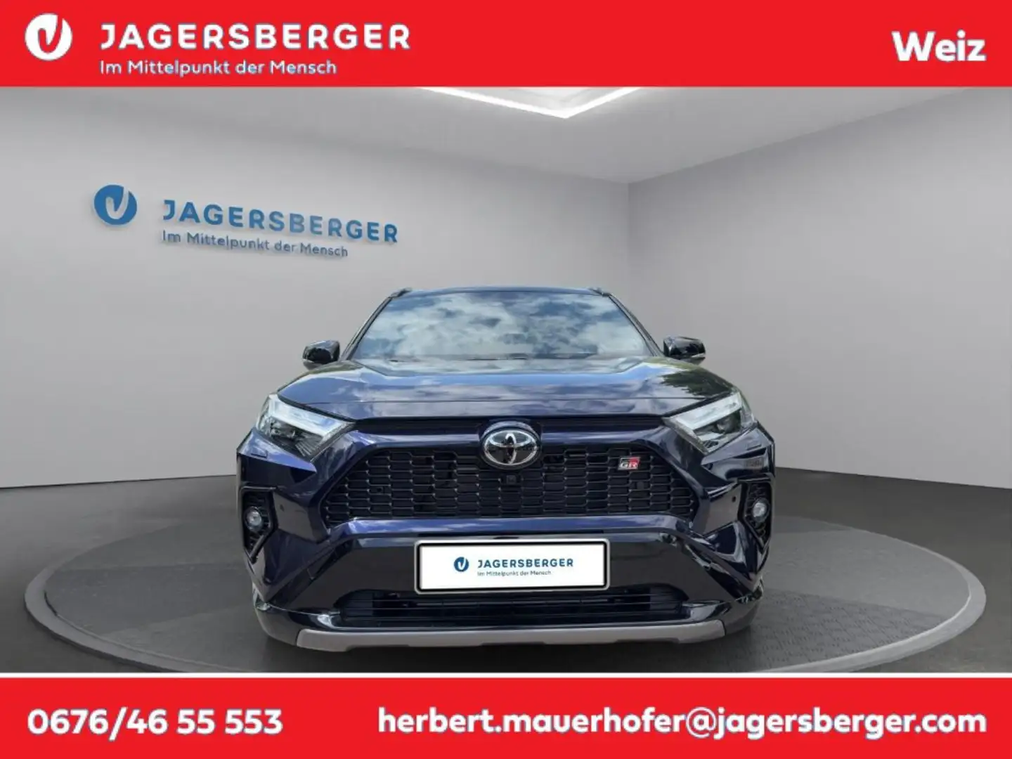 Toyota RAV 4 2,5 Hybrid GR Sport AWD Blauw - 1