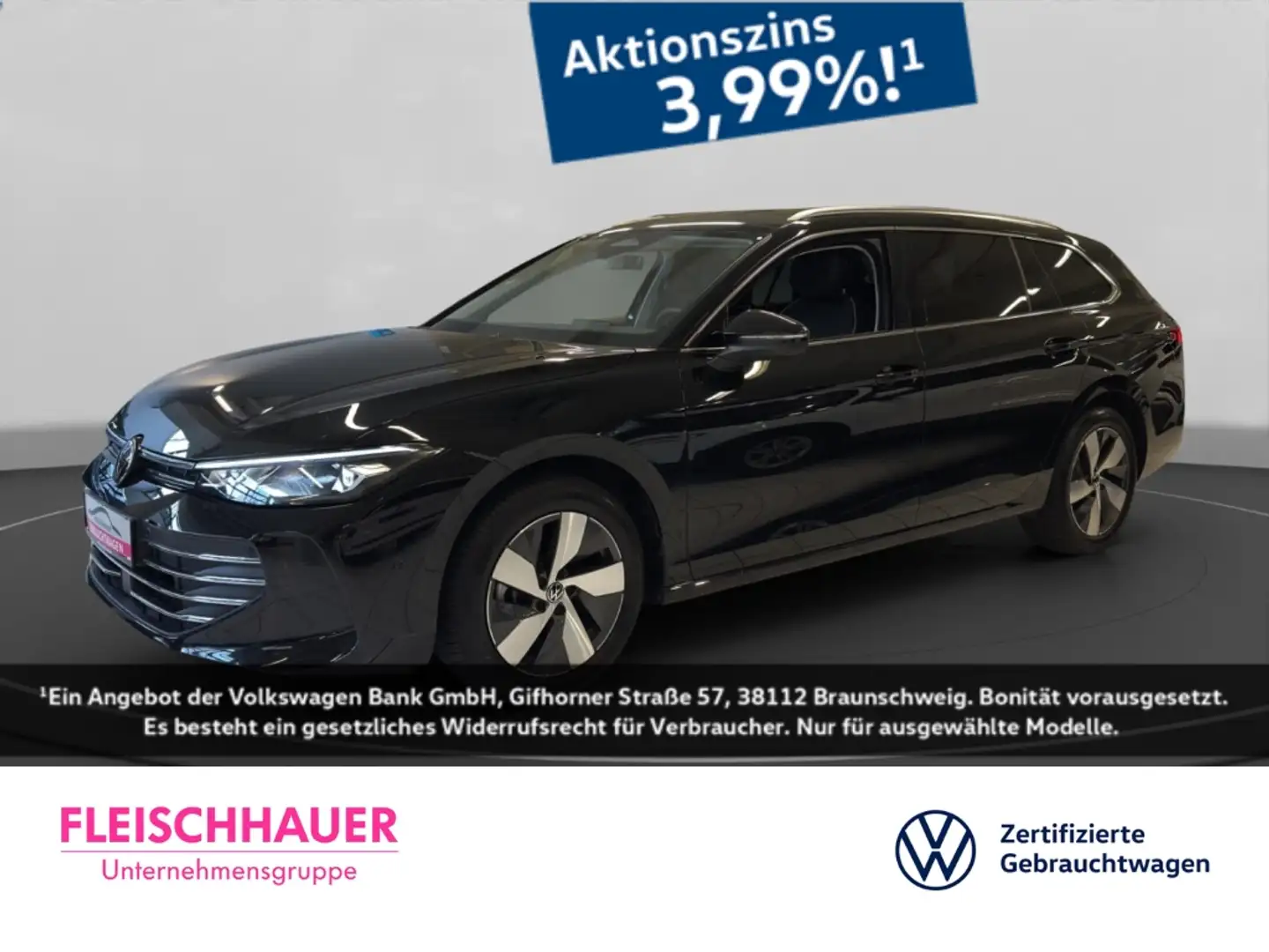 Volkswagen Passat Variant 1.5 eTSI Business Navi+LED+AHK+Kamera+App-connect Schwarz - 1