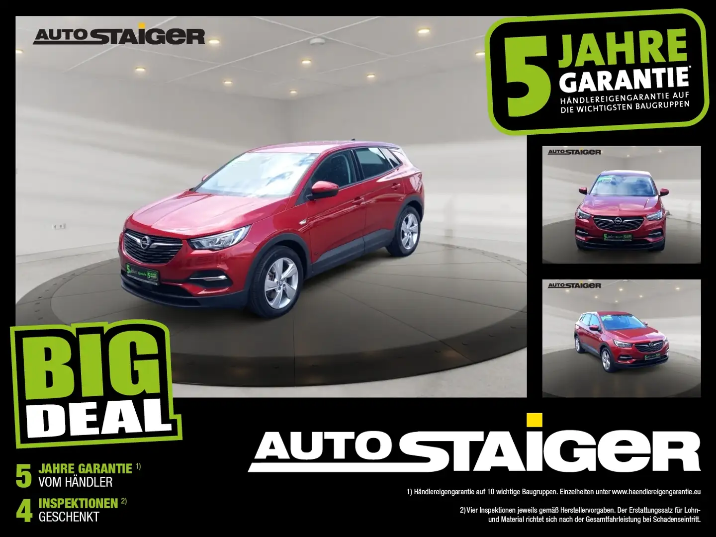 Opel Grandland X 1.6 Edition, Navi, Automatik, LED, Rot - 1