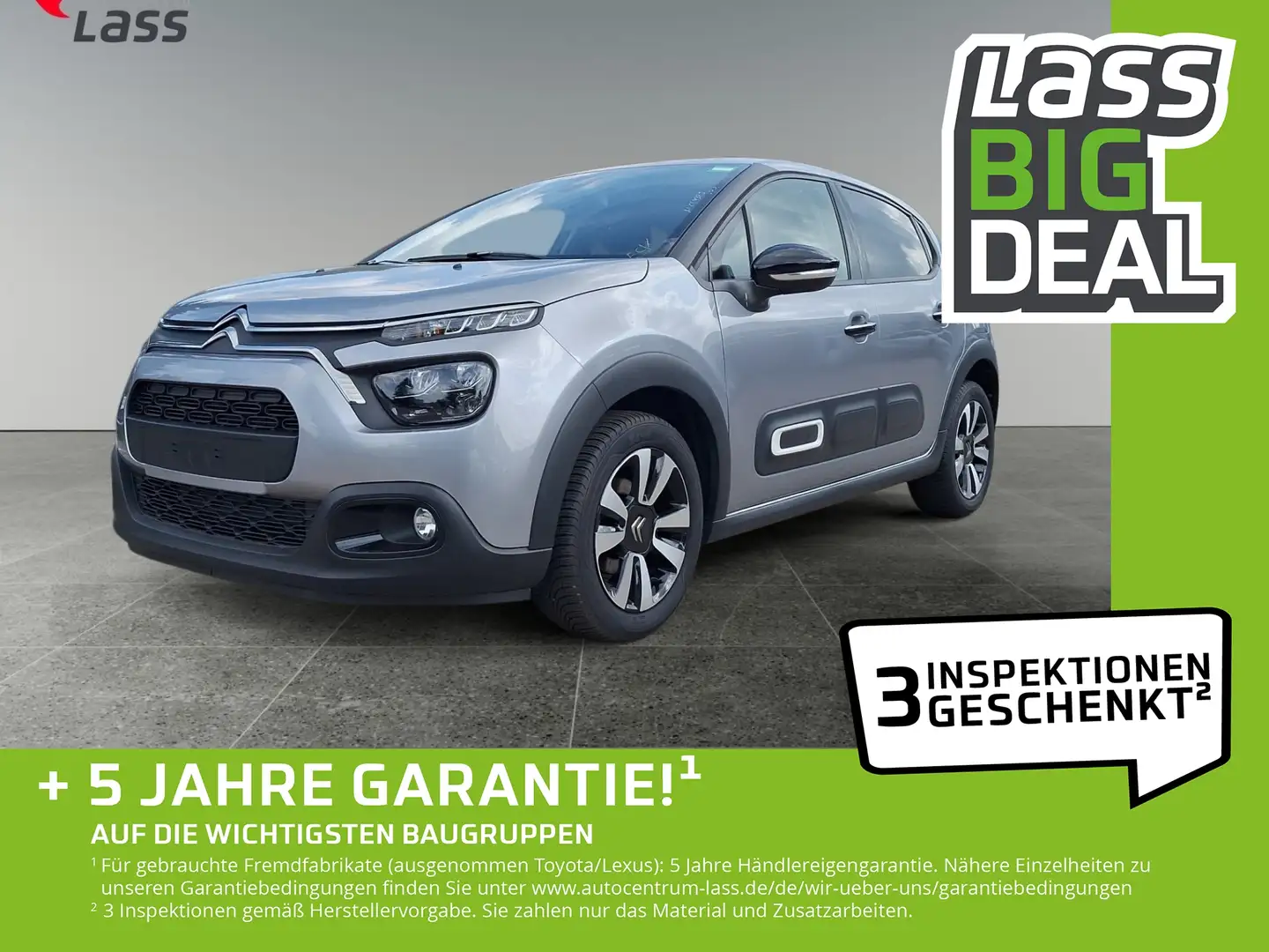 Citroen C3 1.2 PureTech 110 Max +Navi+Parkpaket+Kamera Grijs - 1