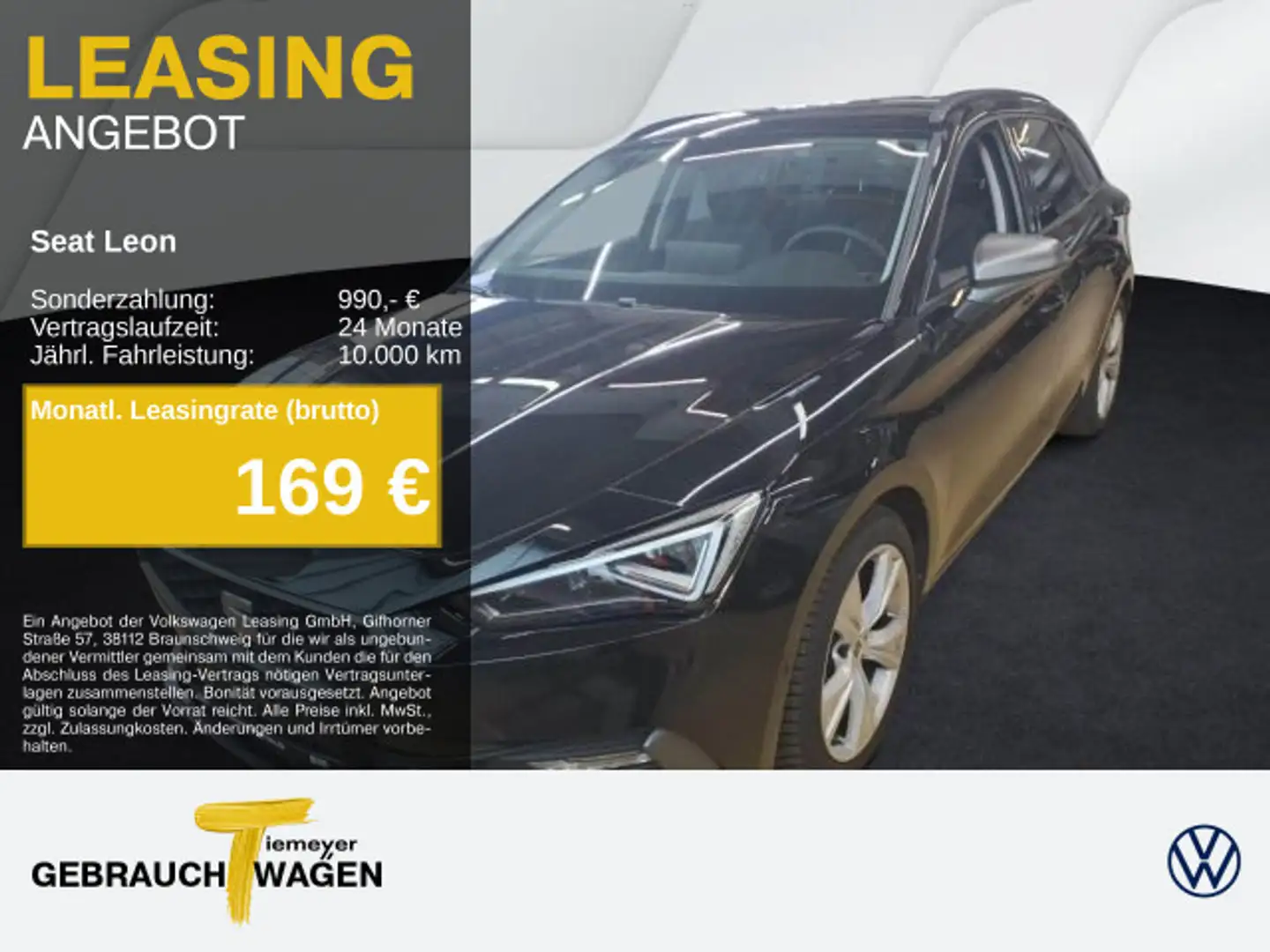 SEAT Leon Sportstourer 1.5 eTSI DSG FR MOD-2025 MATRI Schwarz - 1