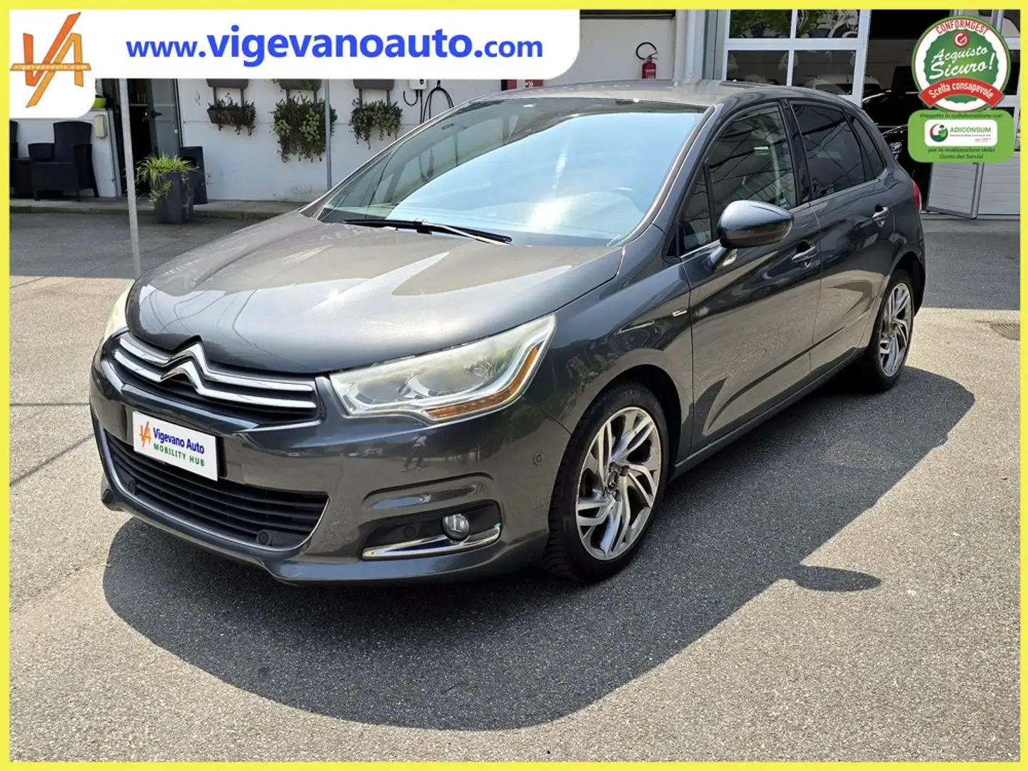 Citroen C4 C4 1.6 e-Hdi Airdream Exclusive 110cv CMP6 AUTOMAT Grigio - 1