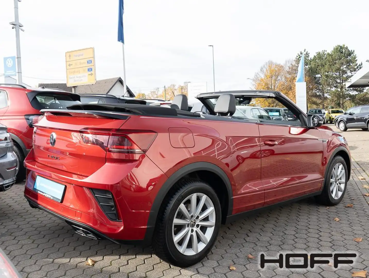 Volkswagen T-Roc Cabrio 1.5 TSI DSG R-Line Leder Black Style AHK Rot - 2