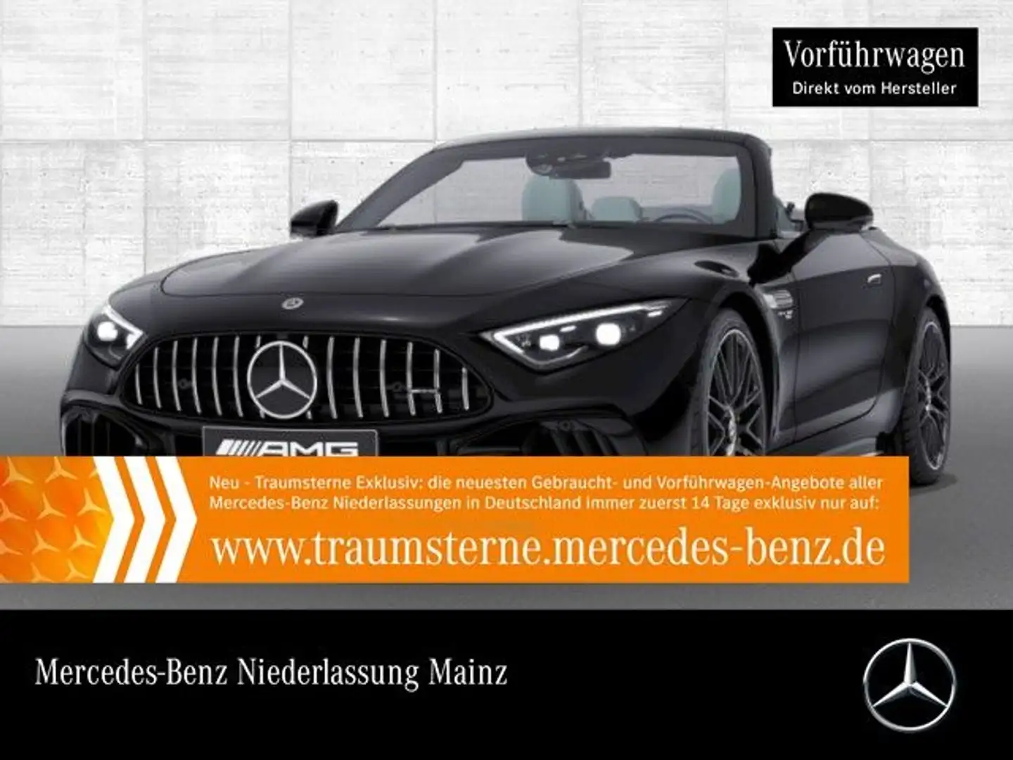 Mercedes-Benz SL 63 AMG Cab. 4M 360° Distr+ Multisitz HUD Kamera Zwart - 1