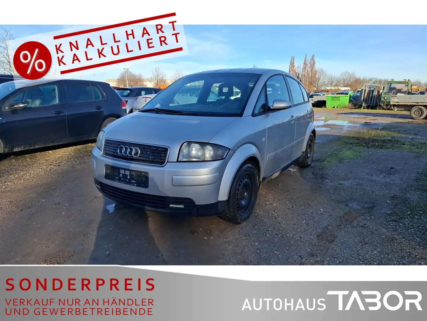 Audi A2 A 2 1.4 Advance LM Sportsitze el. FH TÜV 05.2027 Grau - 1