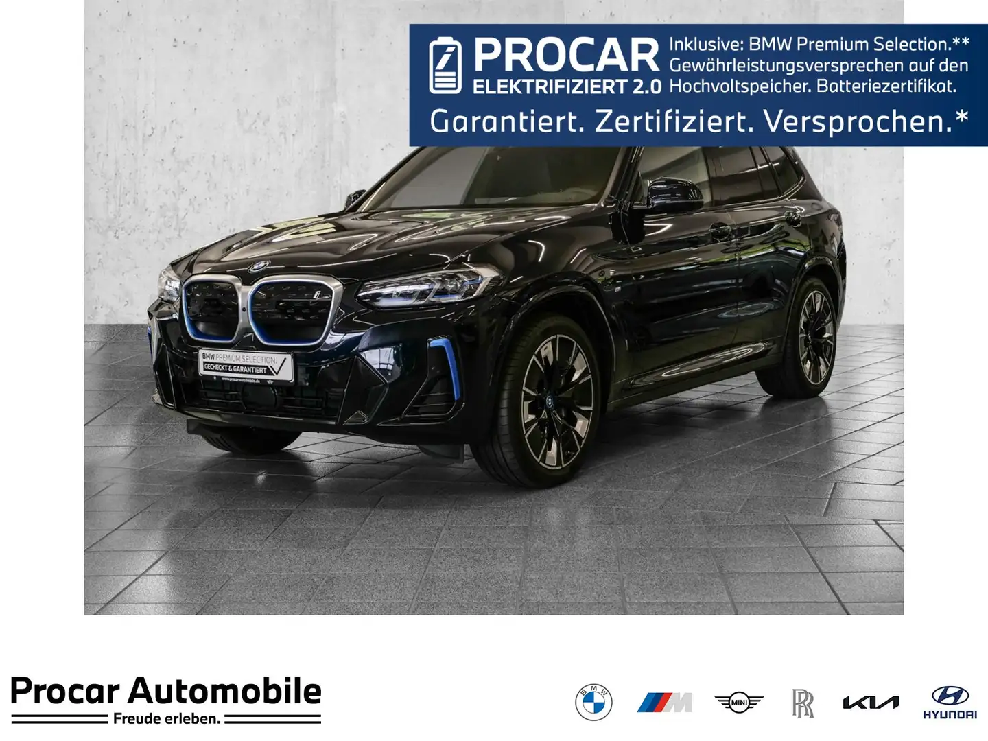 BMW iX3 M-Sport Aut Nav HuD LED h&k Drive+Park Komfzg Negro - 1