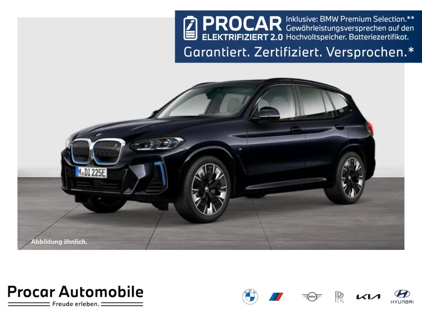 BMW iX3 M-Sport Aut Nav HuD LED h&k Drive+Park Komfzg Schwarz - 1