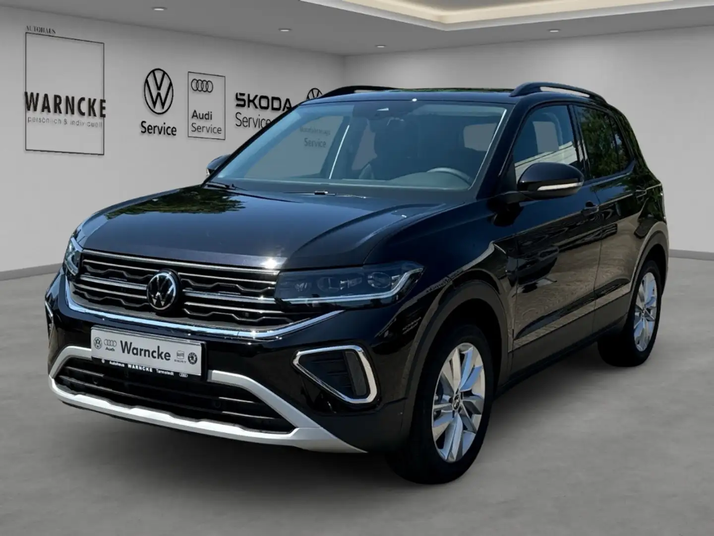 Volkswagen T-Cross 1.0 TSI Life DSG MATRIX ACC AHK PDC RFK LM NAV SHZ Schwarz - 1