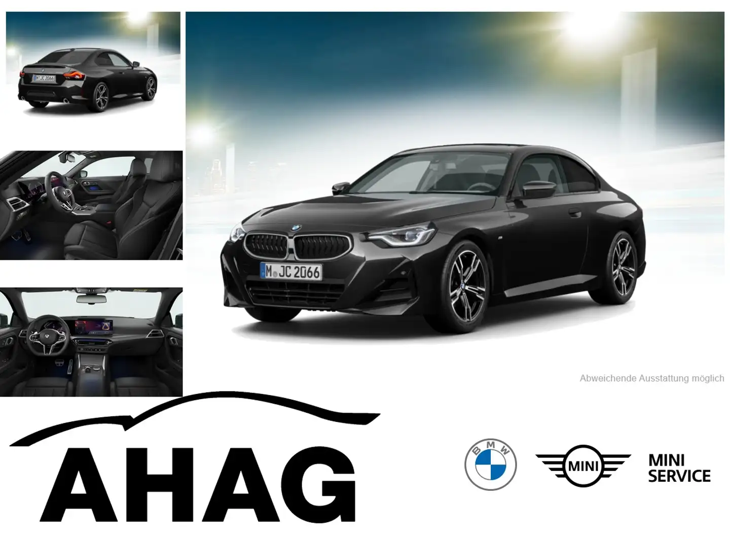 BMW 220 i Steptronic Coupe Navi Glasdach Bluetooth PDC MP3 Nero - 1