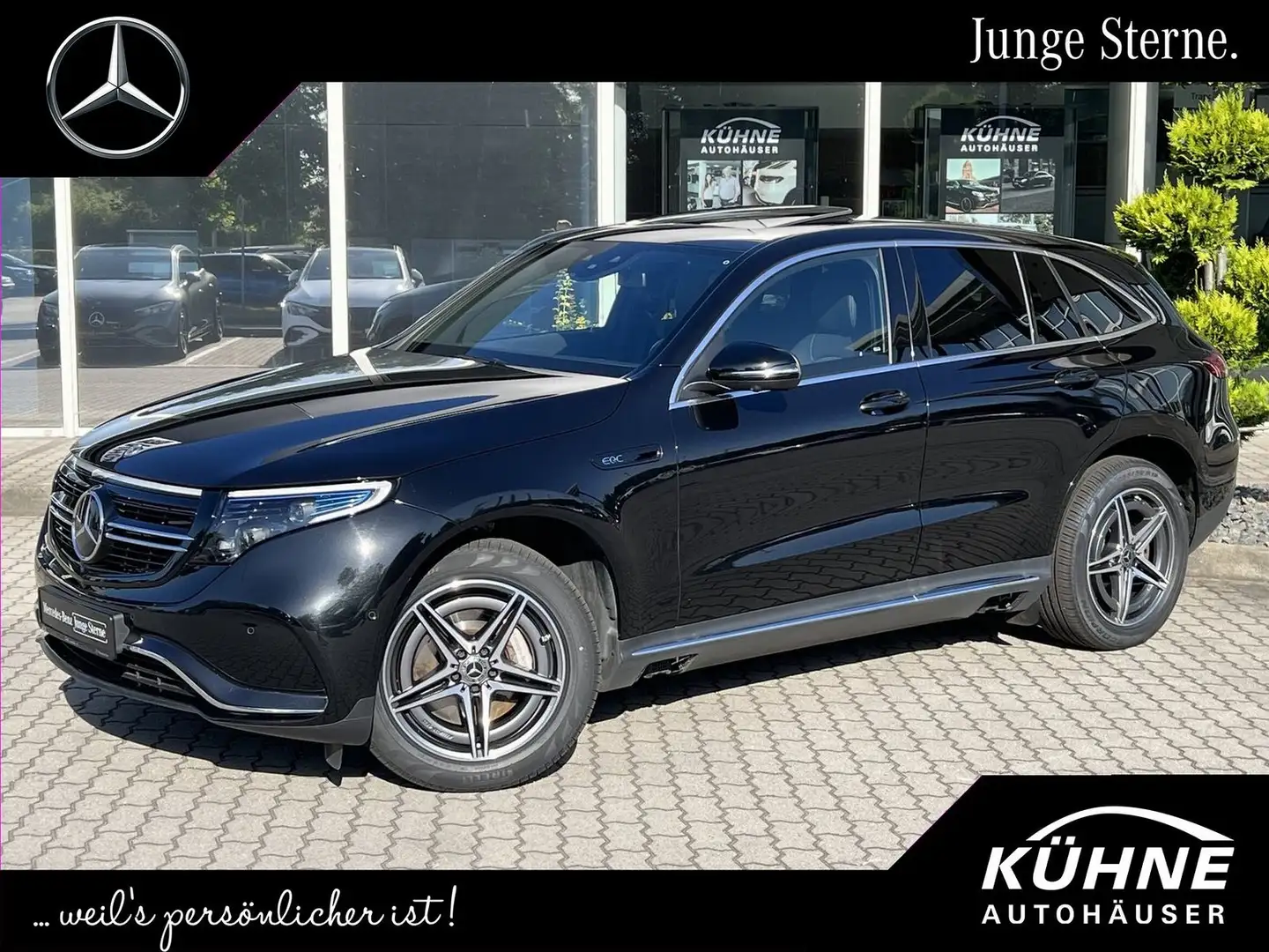 Mercedes-Benz EQC 400 400 4M AMG+360+SHD+AHZV+Urban+Sound+Distroni Noir - 1