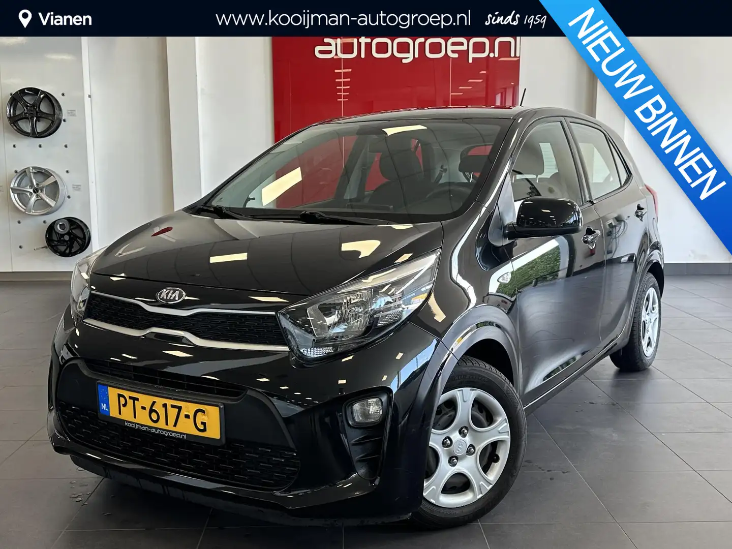 Kia Picanto 1.0 CVVT EconomyPlusLine Zwart - 1