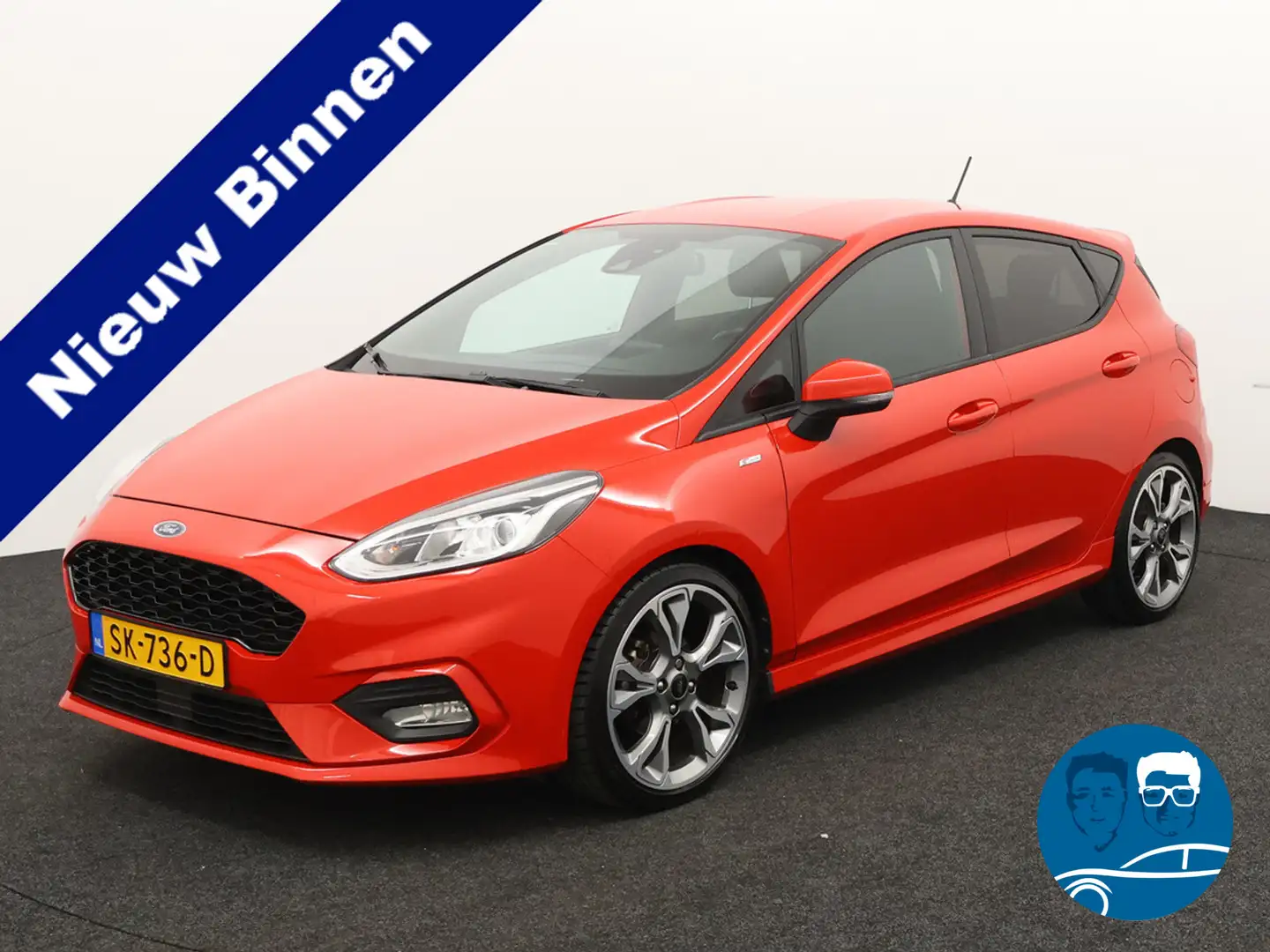 Ford Fiesta 1.0 EcoBoost ST-Line carplay, bluetooth, airco, cr Rojo - 1