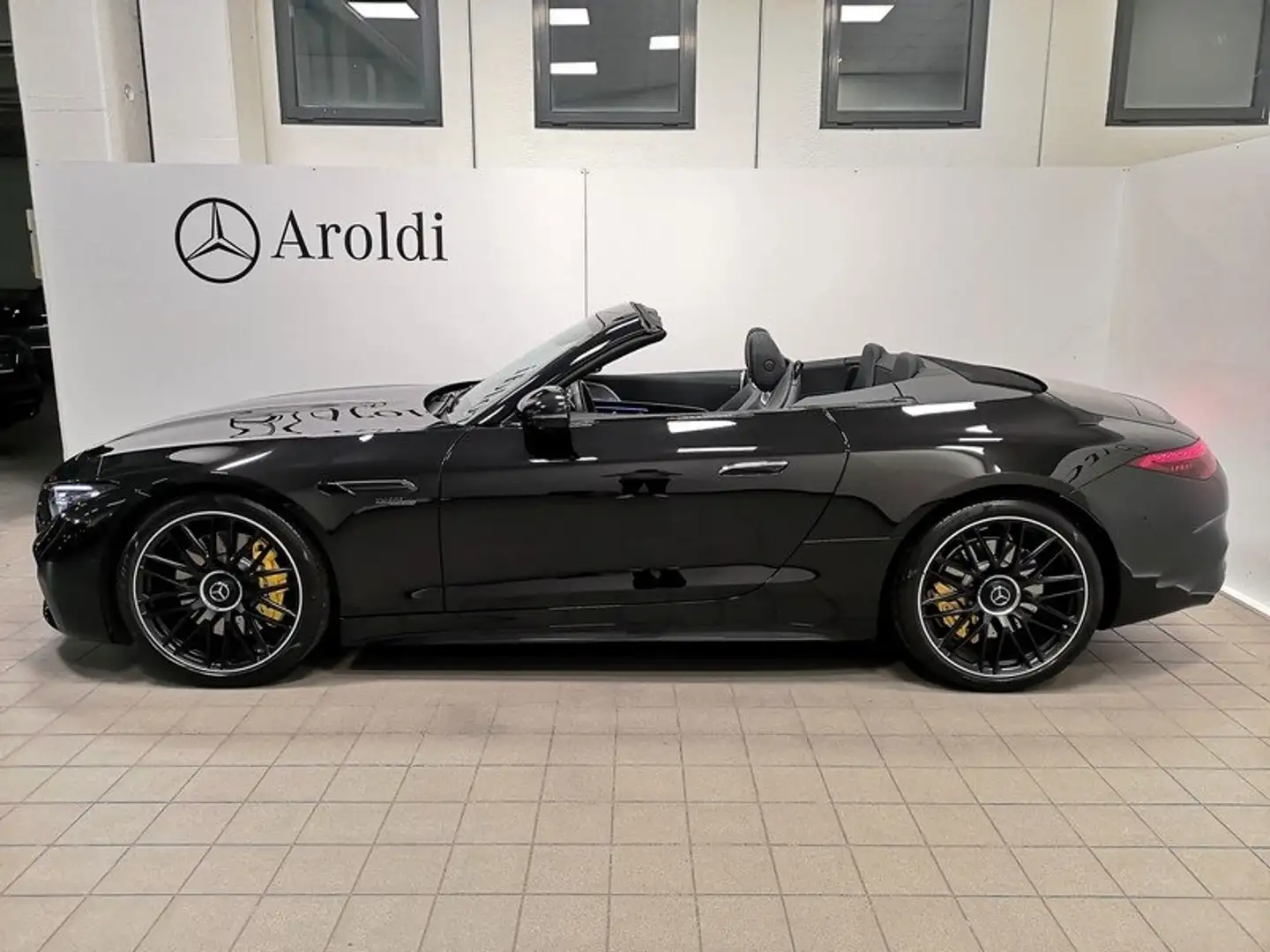 Mercedes-Benz SL 43 AMG STYLING PACK V8+NIGHT+CERCHI 21+ASSE STERZANTE Zwart - 2