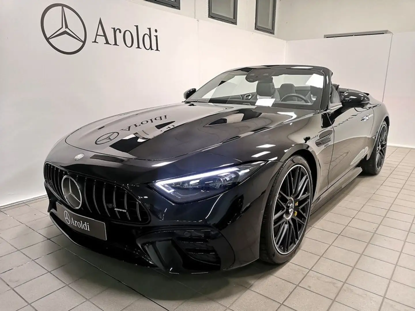Mercedes-Benz SL 43 AMG STYLING PACK V8+NIGHT+CERCHI 21+ASSE STERZANTE Zwart - 1