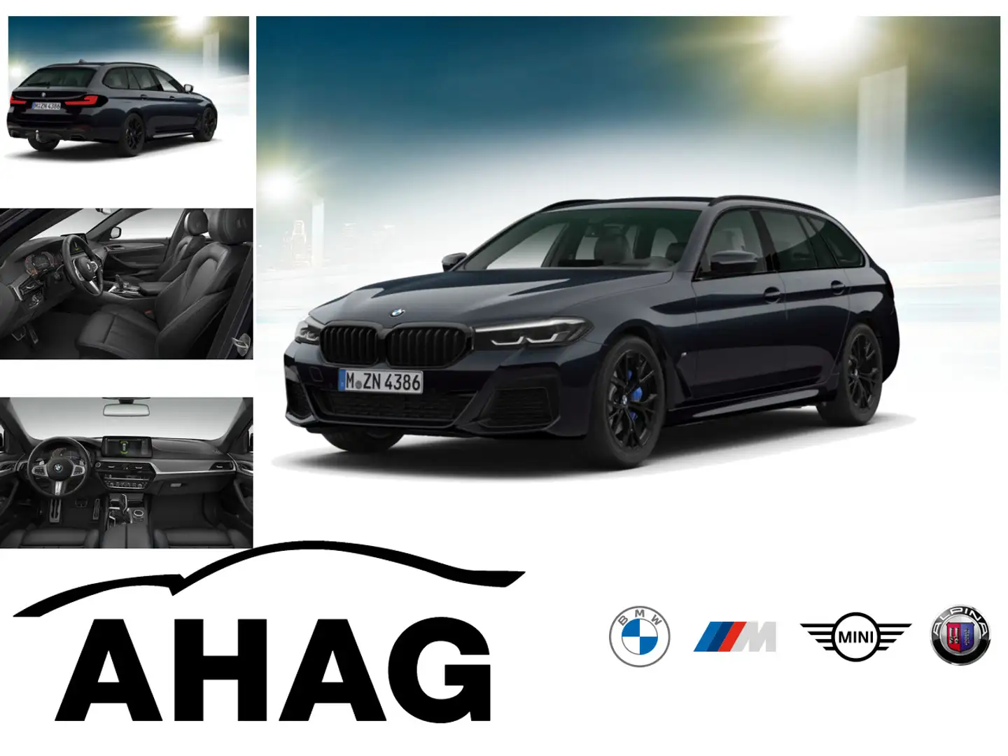 BMW 540 i xDrive Touring M Sportpaket Sport Aut. EDC Noir - 1