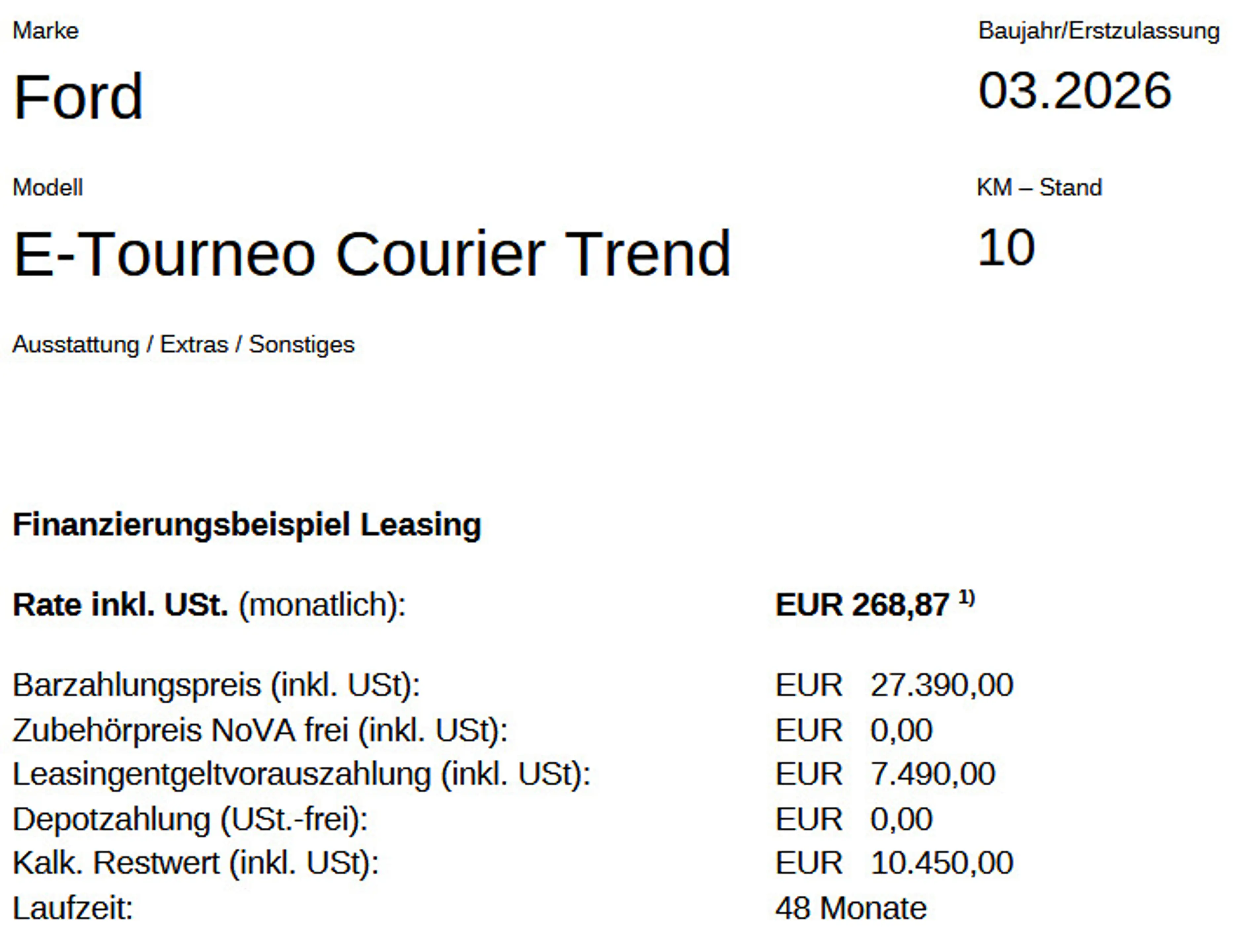 Ford Tourneo Courier E-Tourneo Courier Trend — photo 13
