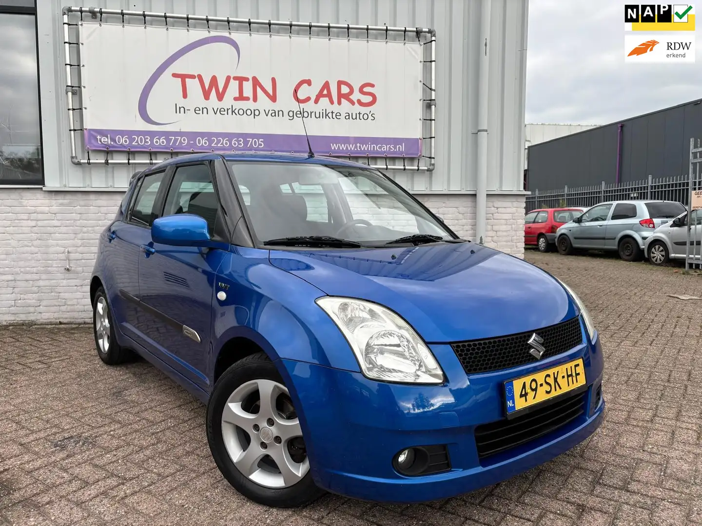 Suzuki Swift 1.5 Exclusive 5drs airco Bleu - 1