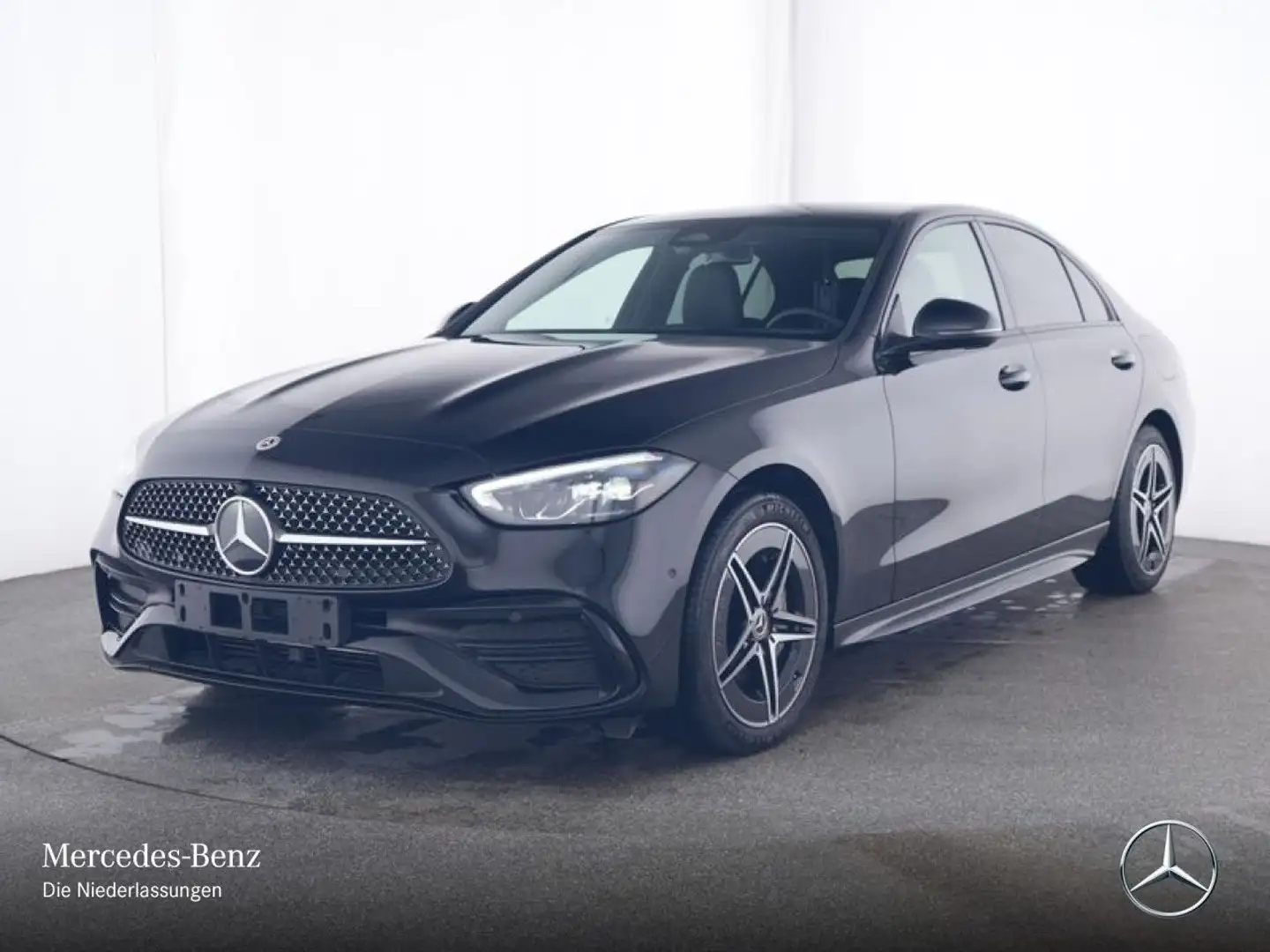 Mercedes-Benz C 300 e AMG+NIGHT+LED+KAMERA+KEYLESS+9G Schwarz - 2