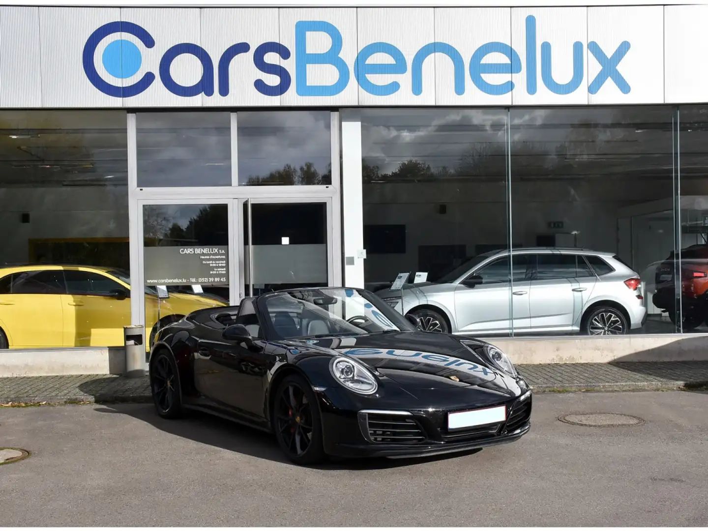 Porsche 991 .2 Carrera 4S Cabrio PDK CUIR GPS JA20 Noir - 1