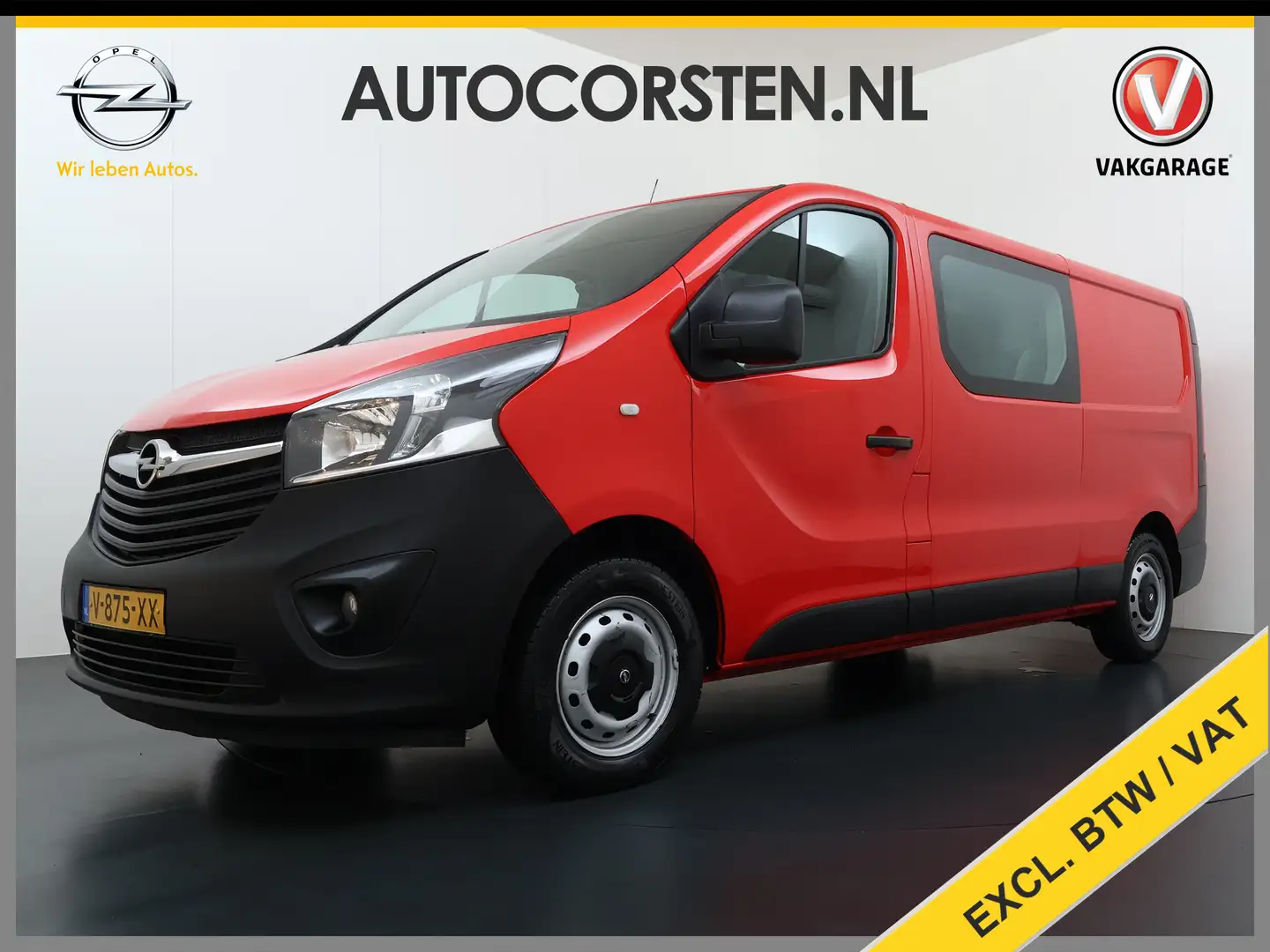 Opel Vivaro 1.6CDTI L2H1 Dubbele Cabine 5-Persoons Euro 6 Airc Rouge - 1