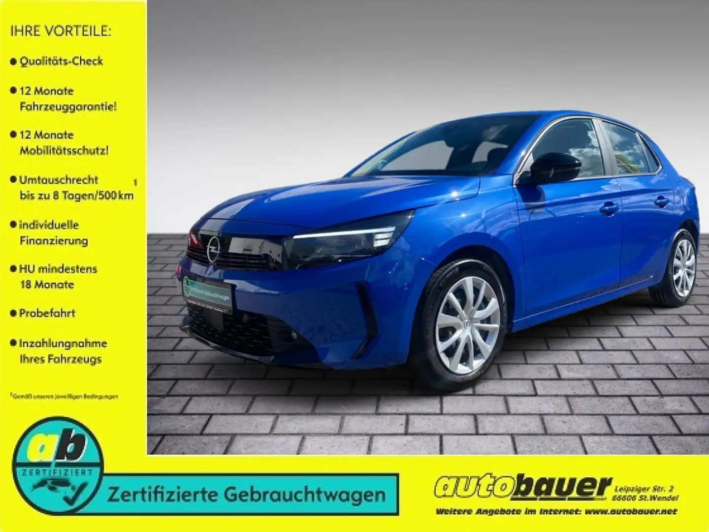 Opel Corsa Basis Blu/Azzurro - 1