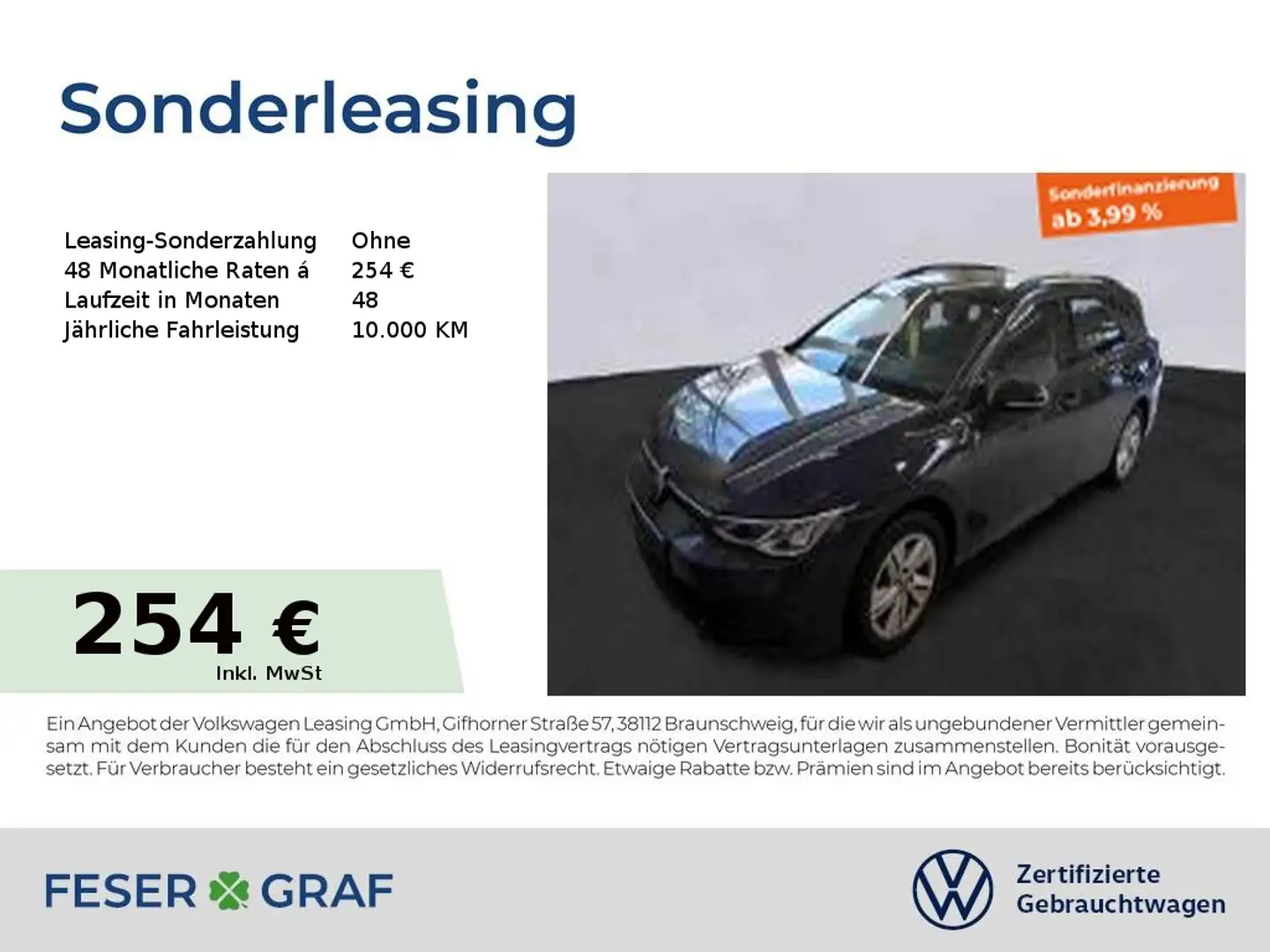 Volkswagen Golf 8 Variant Life 2.0 TDI DSG Navi ACC LED DigiCockpi Grau - 1