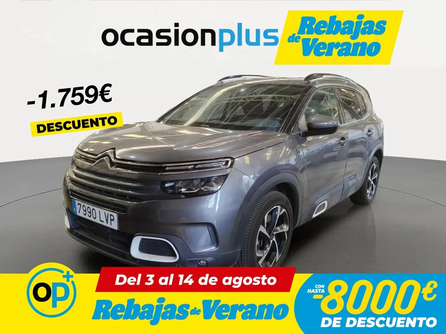 Citroen C5 Aircross Hybrid Feel Pack EAT8 225 Gris - 1