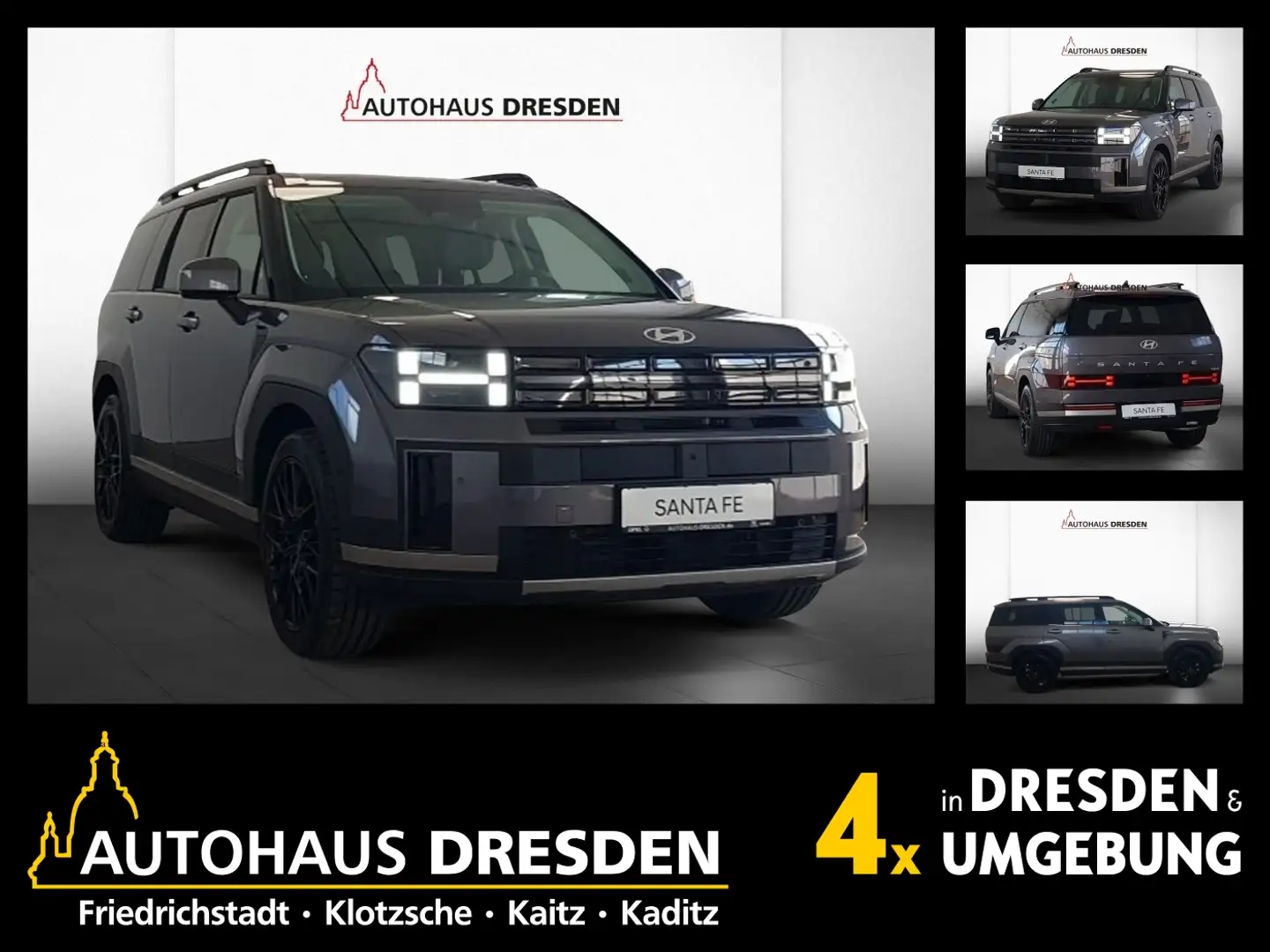 Hyundai SANTA FE 1.6 T-GDI HEV *inkl. Winterräder*NSCC*18WR Grau - 1