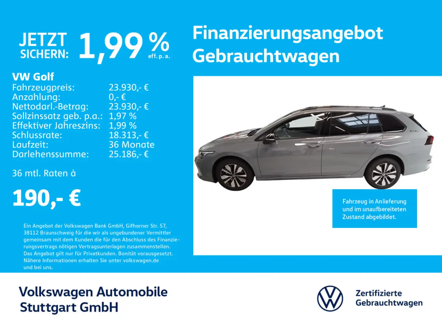 Volkswagen Golf Variant Golf 8 Variant GOAL 1.5 TSI Tempomat Grau - 1
