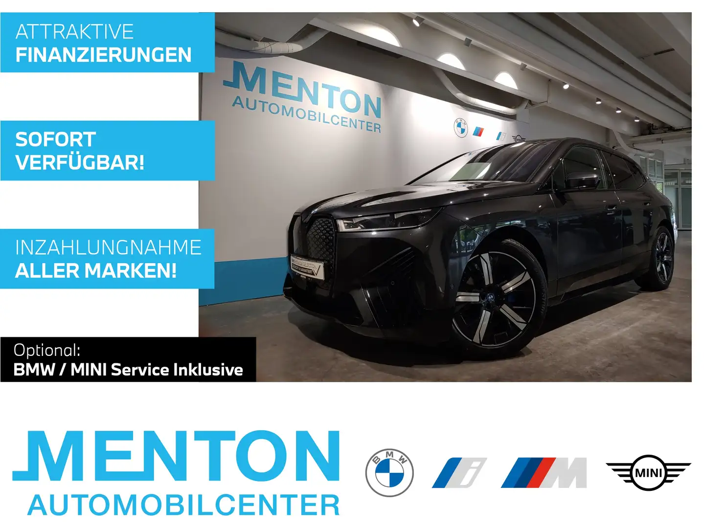 BMW iX xDrive50 Head-Up/DAB/LED/RFK/AHK/el.Sitze Grau - 1