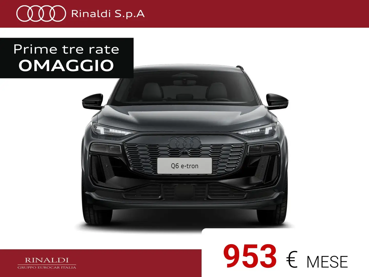 Audi Q6 sportback e-tron s line edition quattro 387cv Grijs - 2
