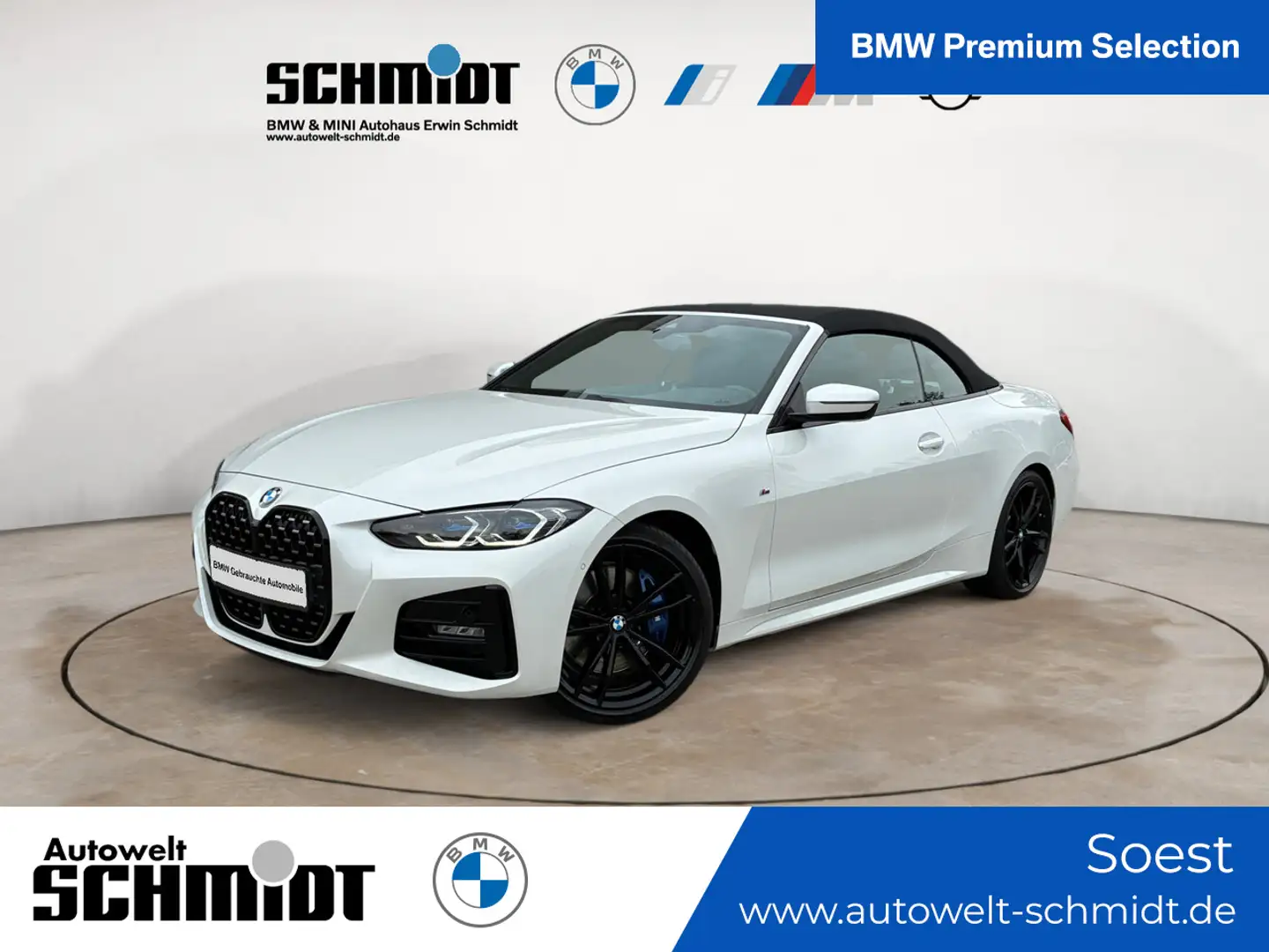 BMW 420 i Cabrio M Sport + 2.Jahre.BPS-GARANTIE Blanc - 1