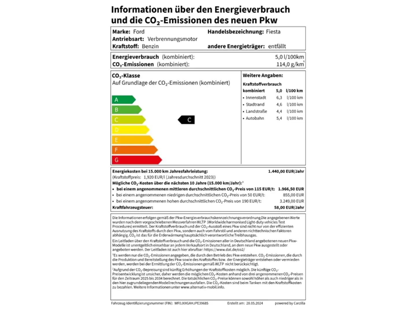Ford Fiesta Titanium 1.0 EcoBoost MHEV Klimaautomatik+SHZ+beh. Schwarz - 2