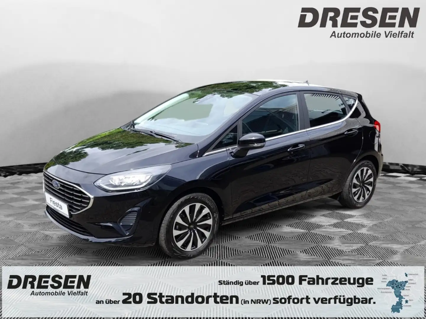 Ford Fiesta Titanium 1.0 EcoBoost MHEV Klimaautomatik+SHZ+beh. Schwarz - 1