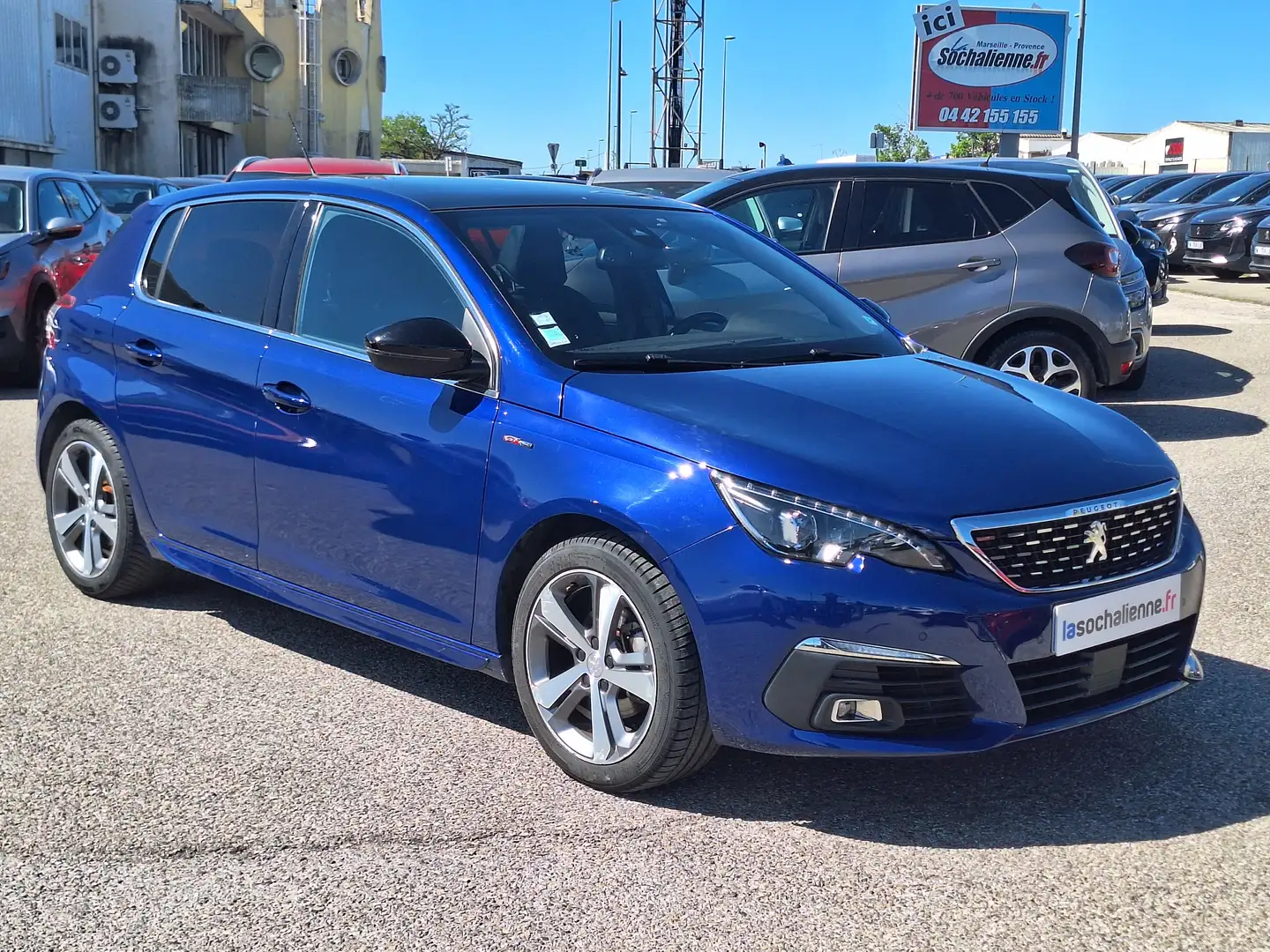 Peugeot 308 1.2 PureTech 130ch S\u0026amp;S EAT6 GT Line Bleu - 2
