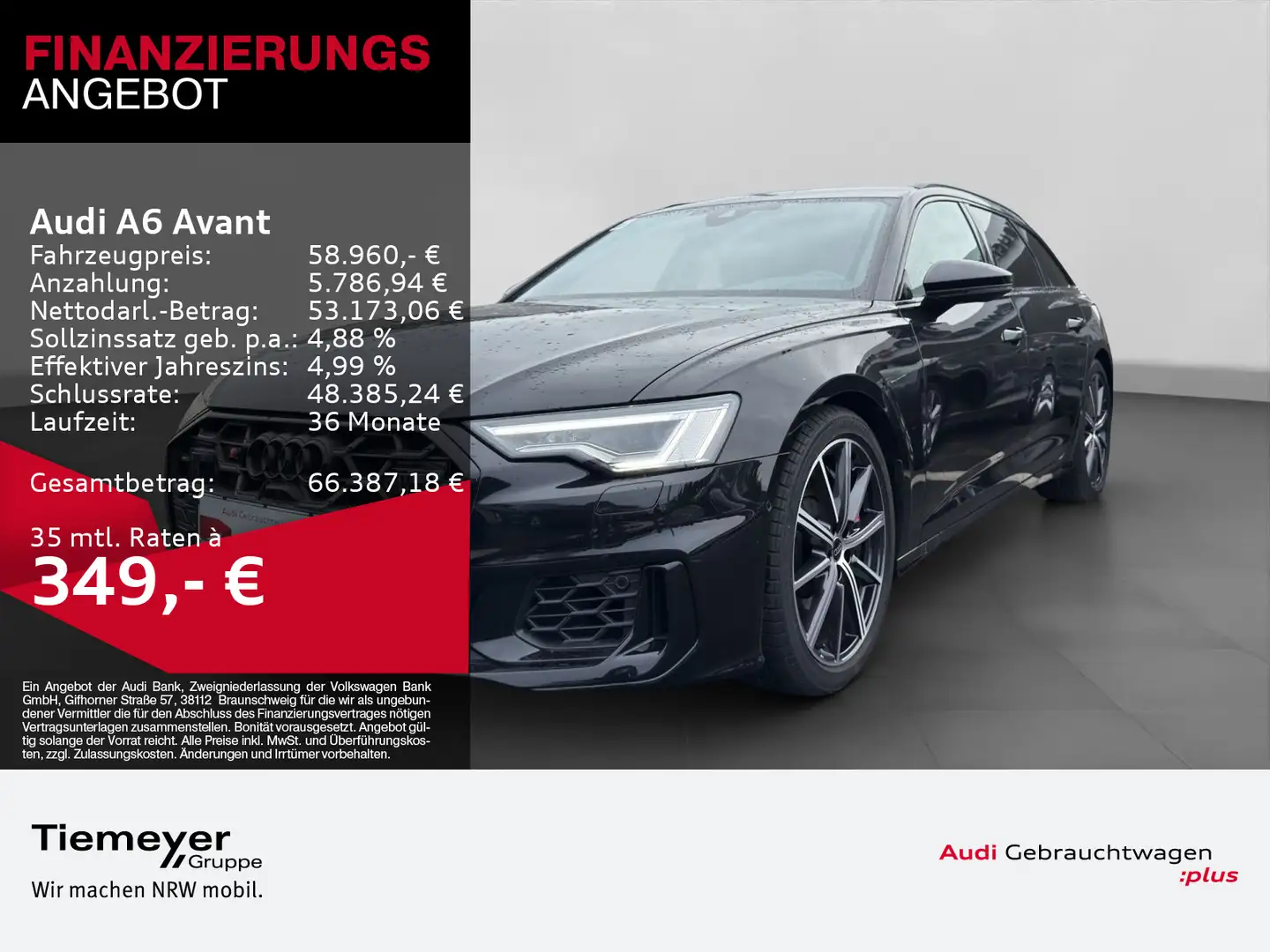 Audi A6 TDI Q S6 AVANT MATRIX NAVI+ VIRTUAL LM2 Schwarz - 1