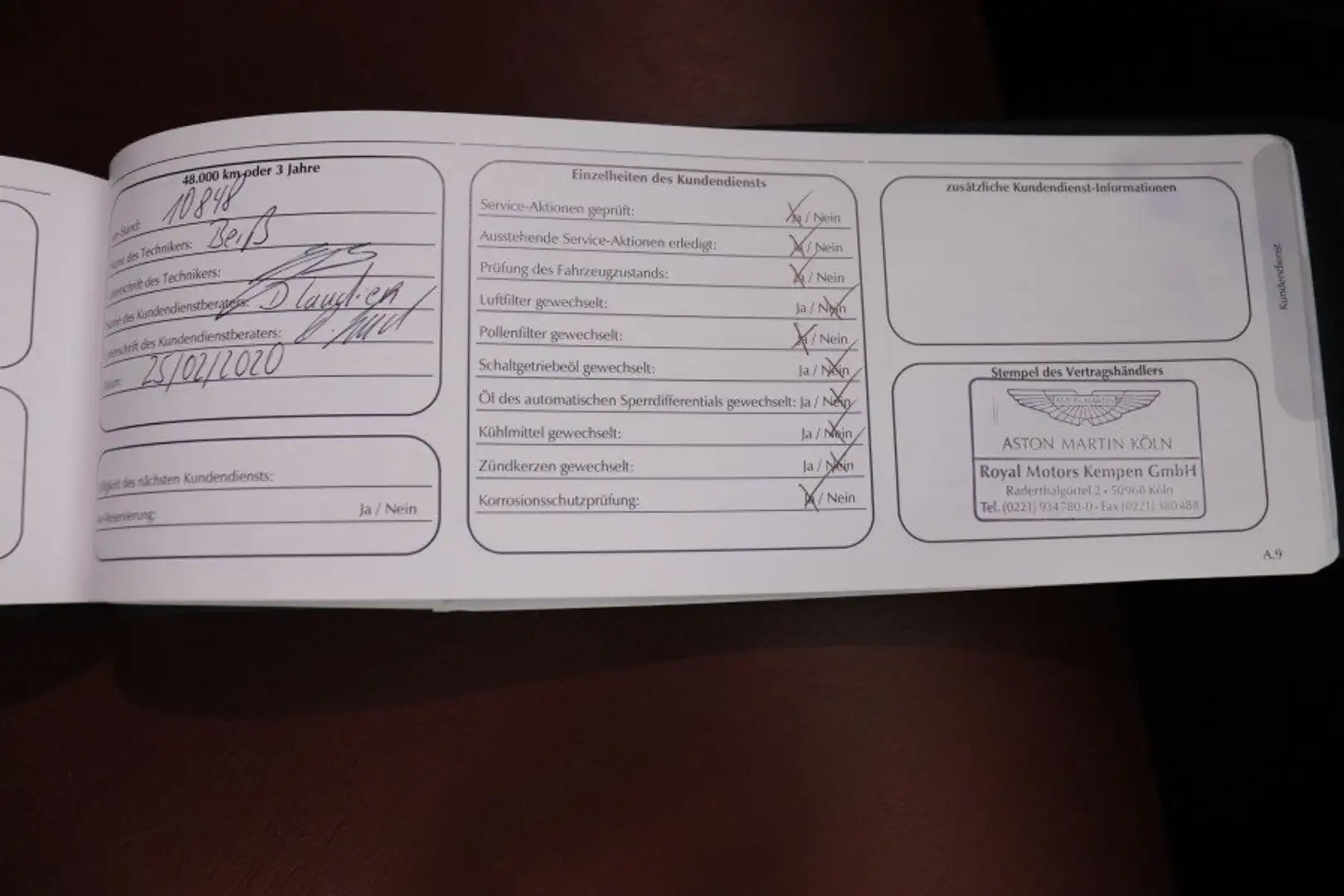 Aston Martin Vantage 4.0 425CV AUTO 2P # CUERO, NAVY, PARKTRONIC Blanco - 2