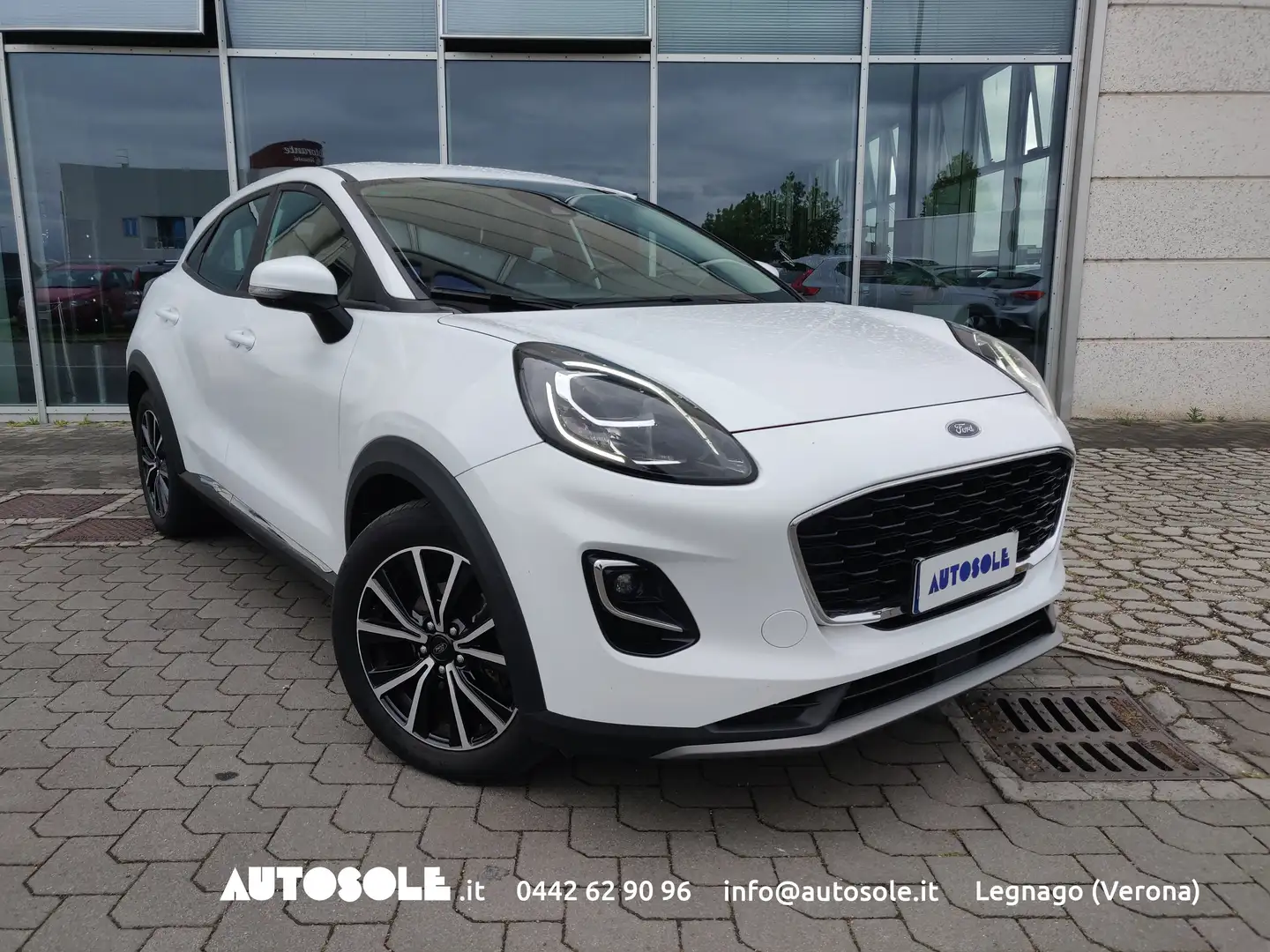 Ford Puma 1.0 Ecoboost Hybrid Titanium Bianco - 1