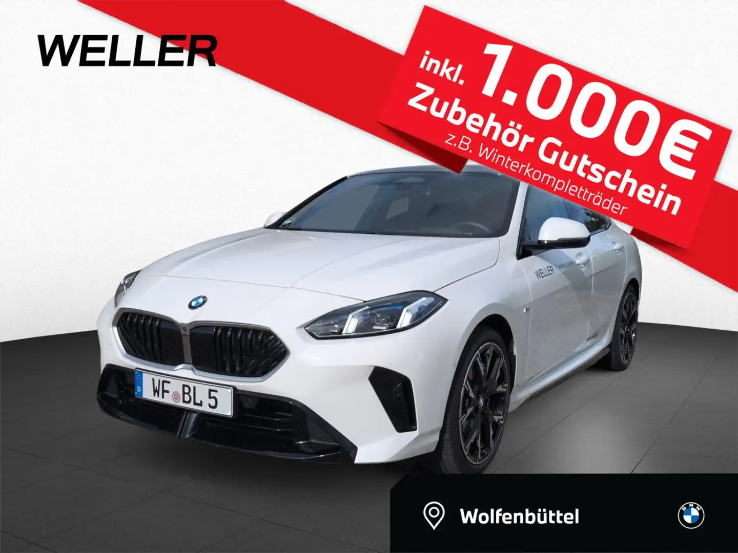 BMW 220 d Gran Coupé Sportpaket HUD Navi LED Klima PDC Blanc - 1