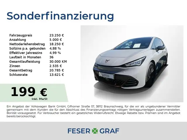 CUPRA Born 150kW KAMERA/LED/ACC/NAVI