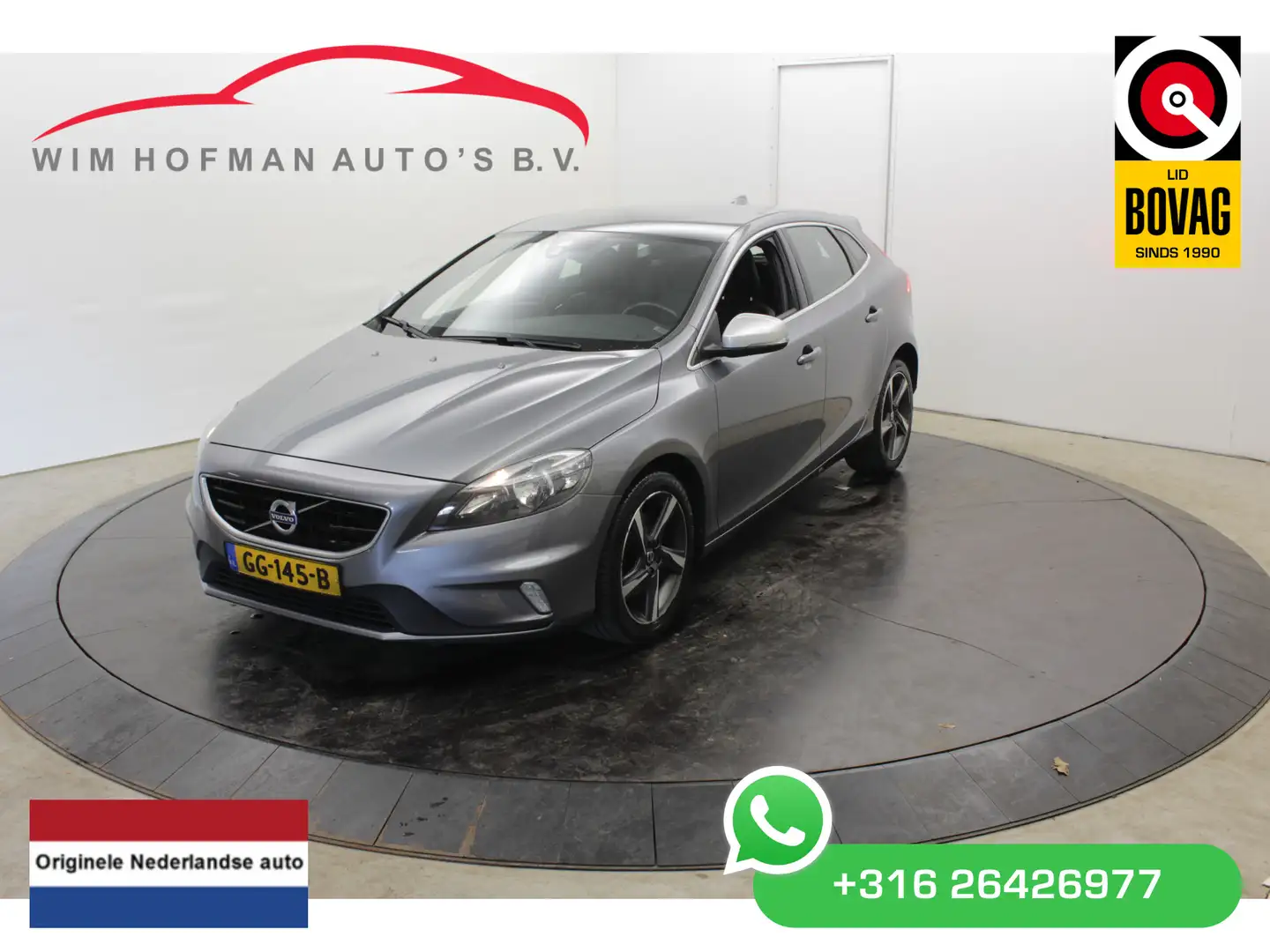 Volvo V40 2.0 T3 R-Design Vol Leder Trekhaak Navi Grijs - 1