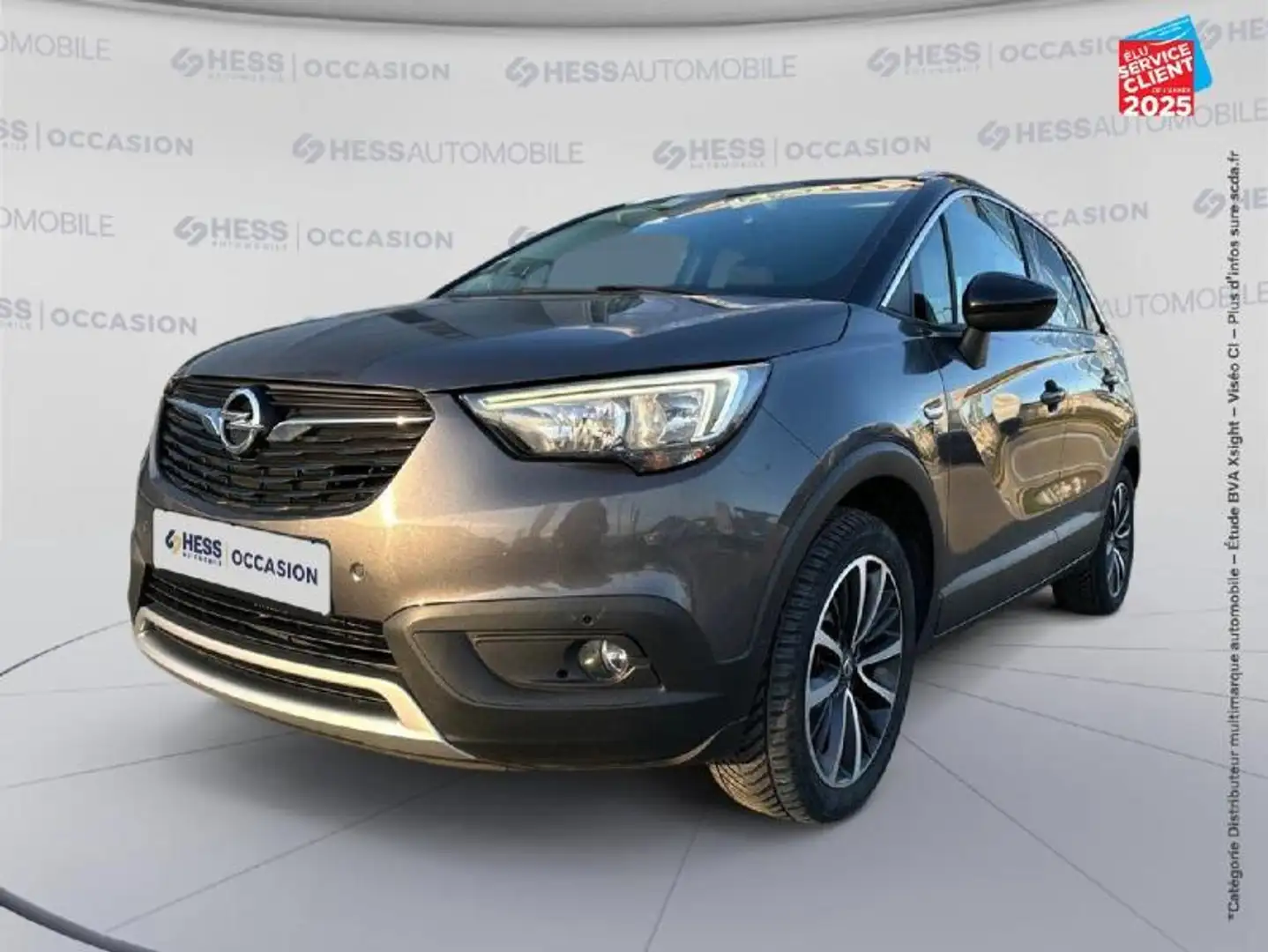 Opel Crossland X 1.2 Turbo 130ch Design 120 ans BVA Euro 6d-T GPS C Gris - 1