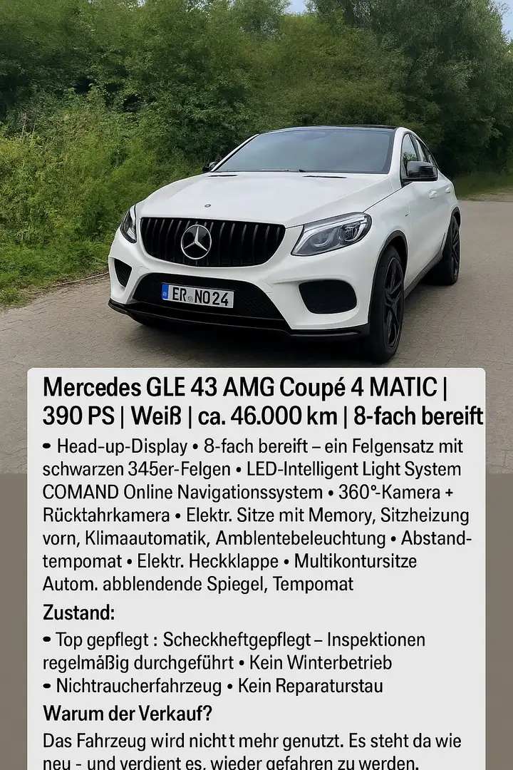 Mercedes-Benz GLE 43 AMG Coupe 4M 9G-TRONIC Exclusive - 2