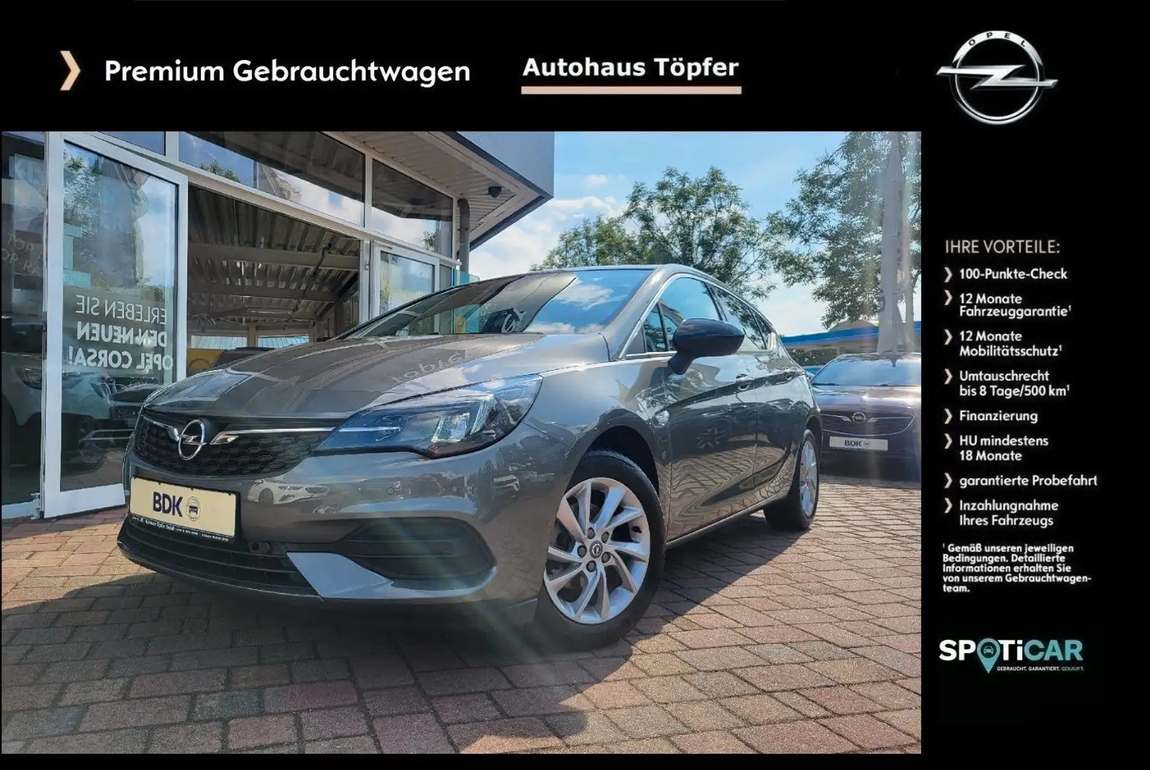 Opel Astra K Premium Elegance/Turbo/LED-Licht/1-Hand Szary - 1
