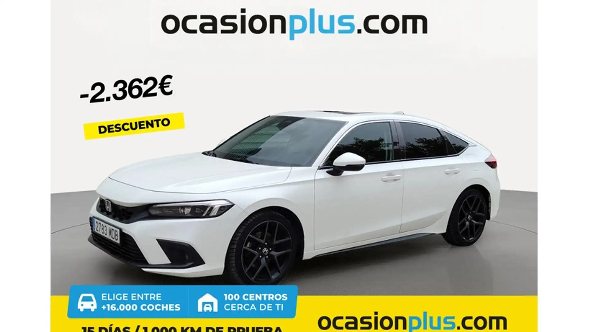 Honda Civic 2.0 i-MMD Advance Blanc - 1