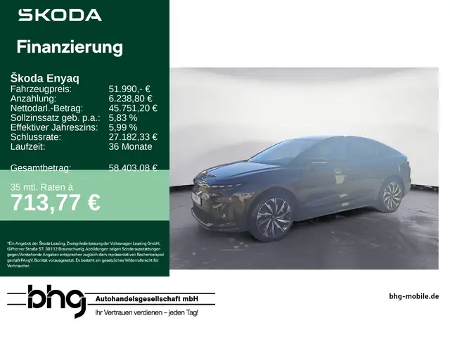 Skoda Enyaq Coupe 85 Sportline h Batterie Elektromotor