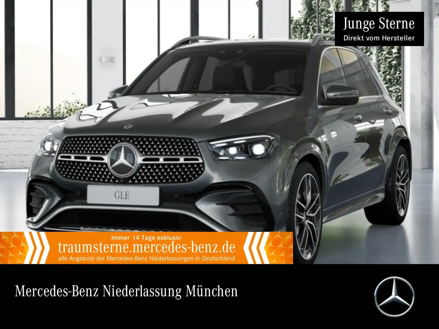 Mercedes-Benz GLE 450 4M AMG+PANO+360+AHK+MULTIBEAM+22"+HUD+SPUR Grau - 1