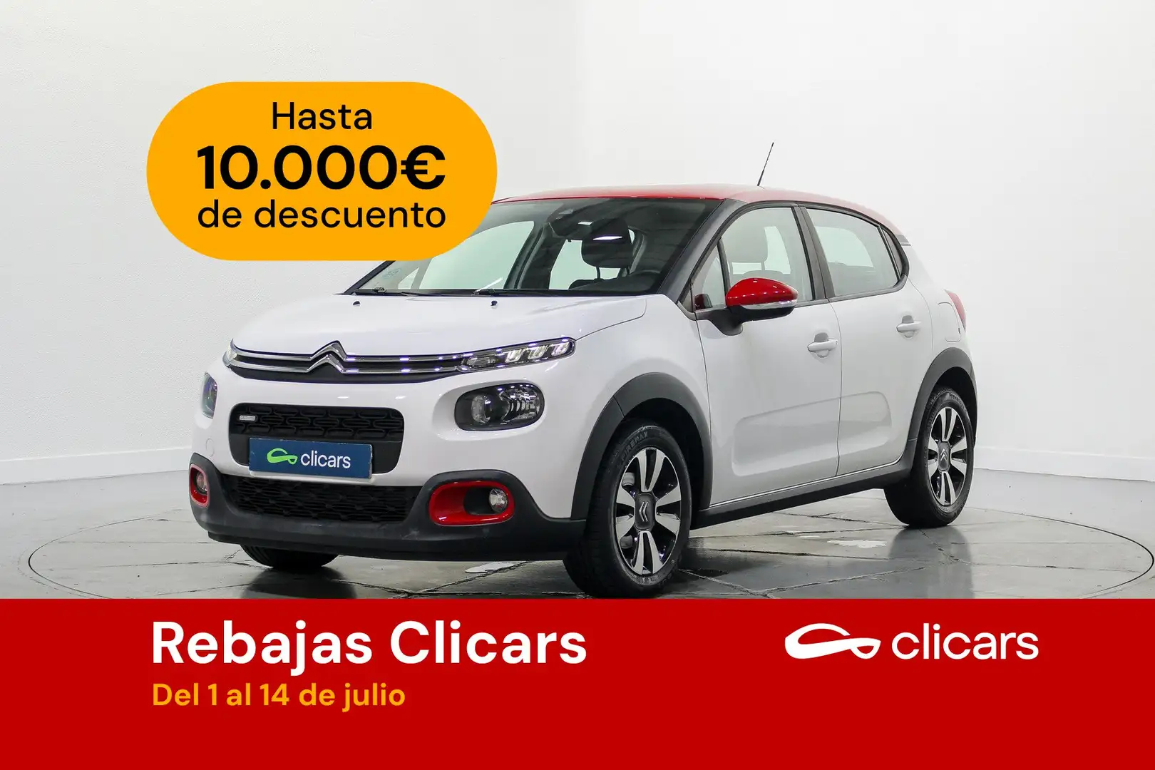 Citroen C3 1.2 PureTech S&S Feel 83 Blanc - 1